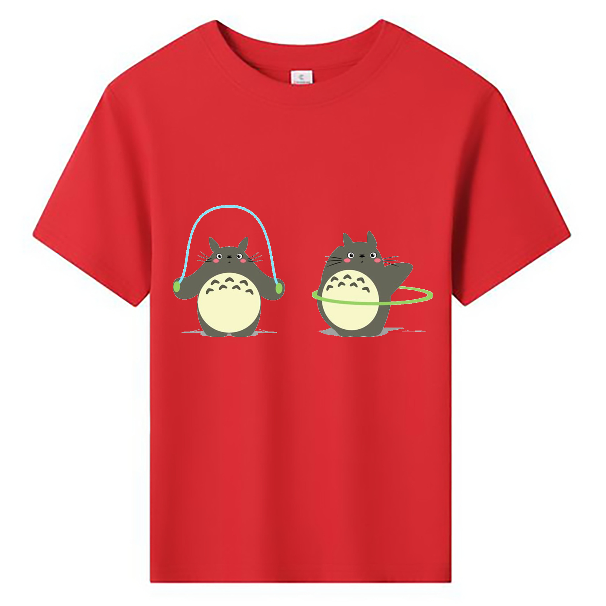 （画像用） となりのトトロ 草壁メイ 草壁サツキ My Neighbor Totoro Satsuki Kusakabe Mei Kusakabe 綿100％キッズTシャツ（フロントプリント）