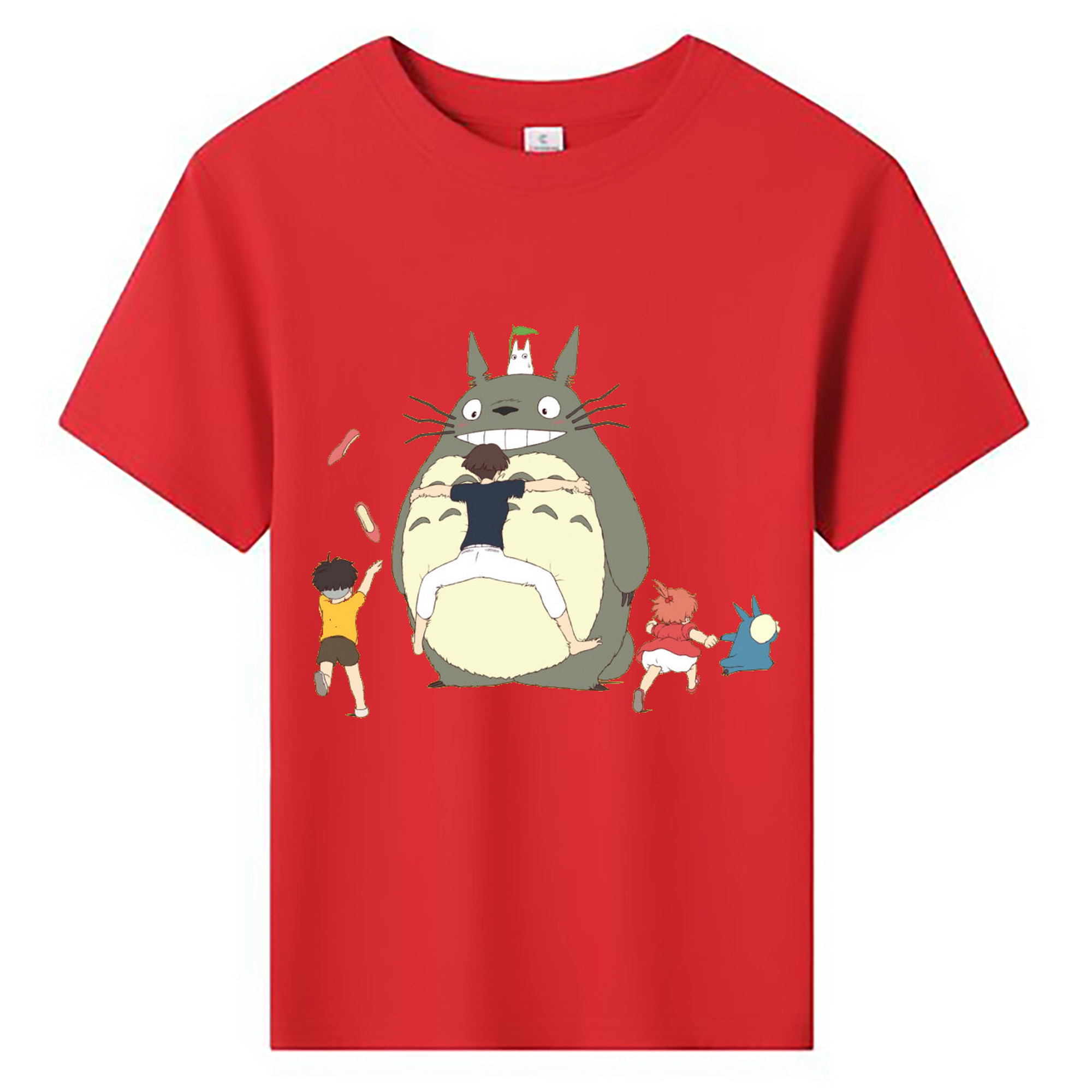 （画像用） となりのトトロ 草壁メイ 草壁サツキ My Neighbor Totoro Satsuki Kusakabe Mei Kusakabe 綿100％キッズTシャツ（フロントプリント）