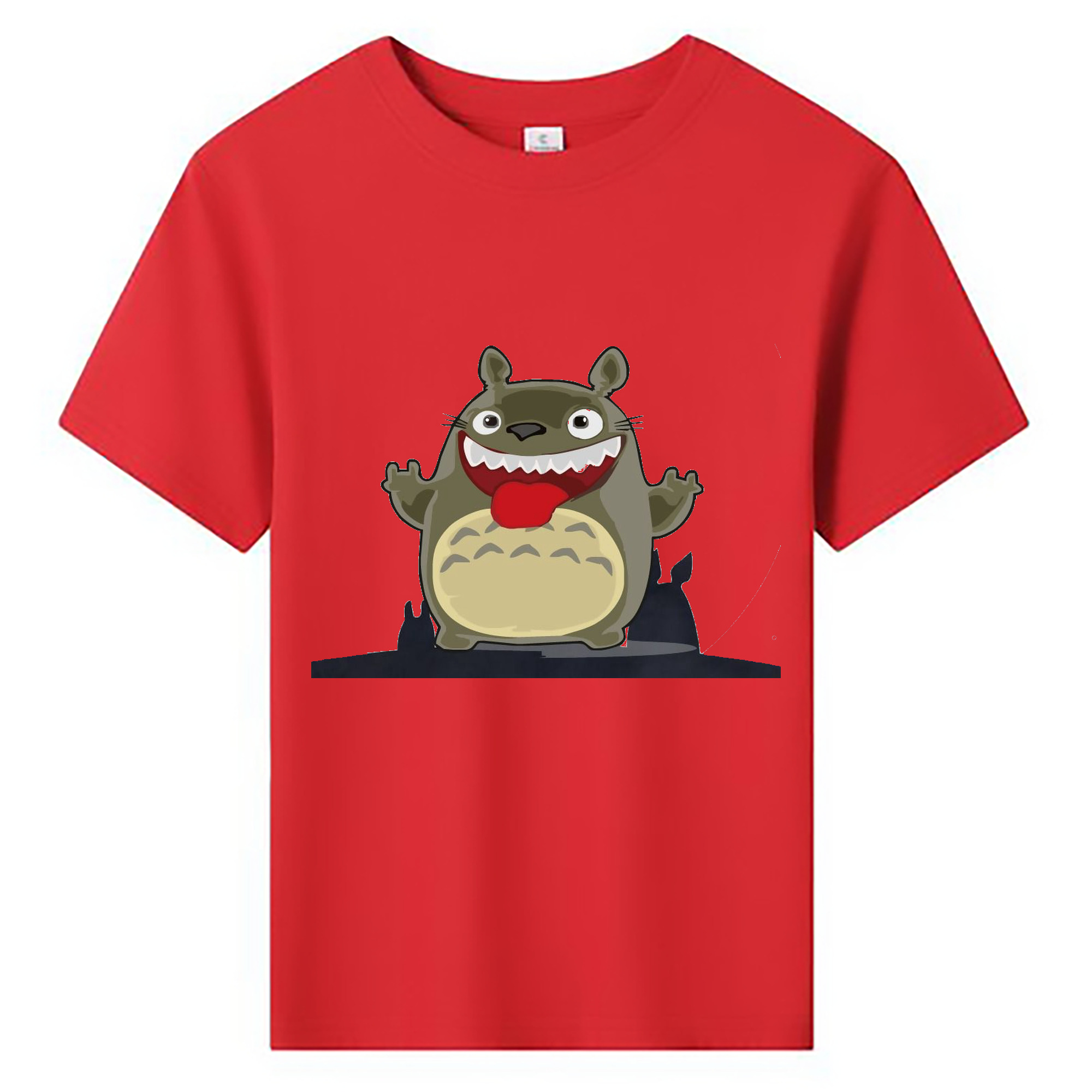 （画像用） となりのトトロ 草壁メイ 草壁サツキ My Neighbor Totoro Satsuki Kusakabe Mei Kusakabe 綿100％キッズTシャツ（フロントプリント）