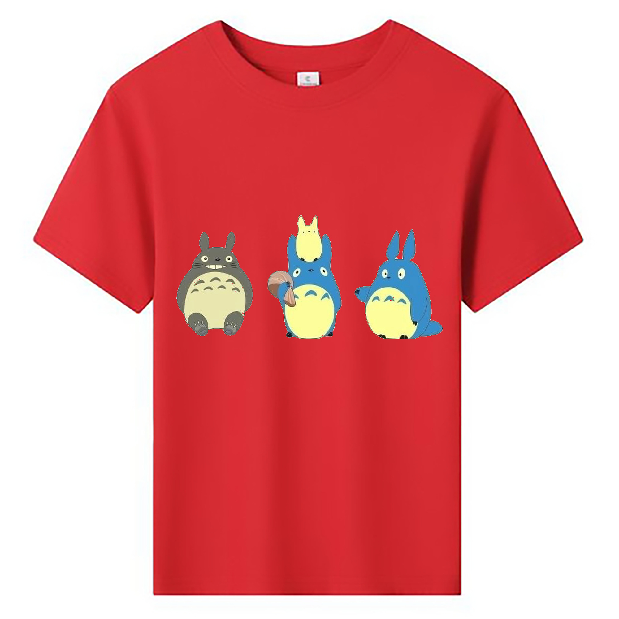 （画像用） となりのトトロ 草壁メイ 草壁サツキ My Neighbor Totoro Satsuki Kusakabe Mei Kusakabe 綿100％キッズTシャツ（フロントプリント）