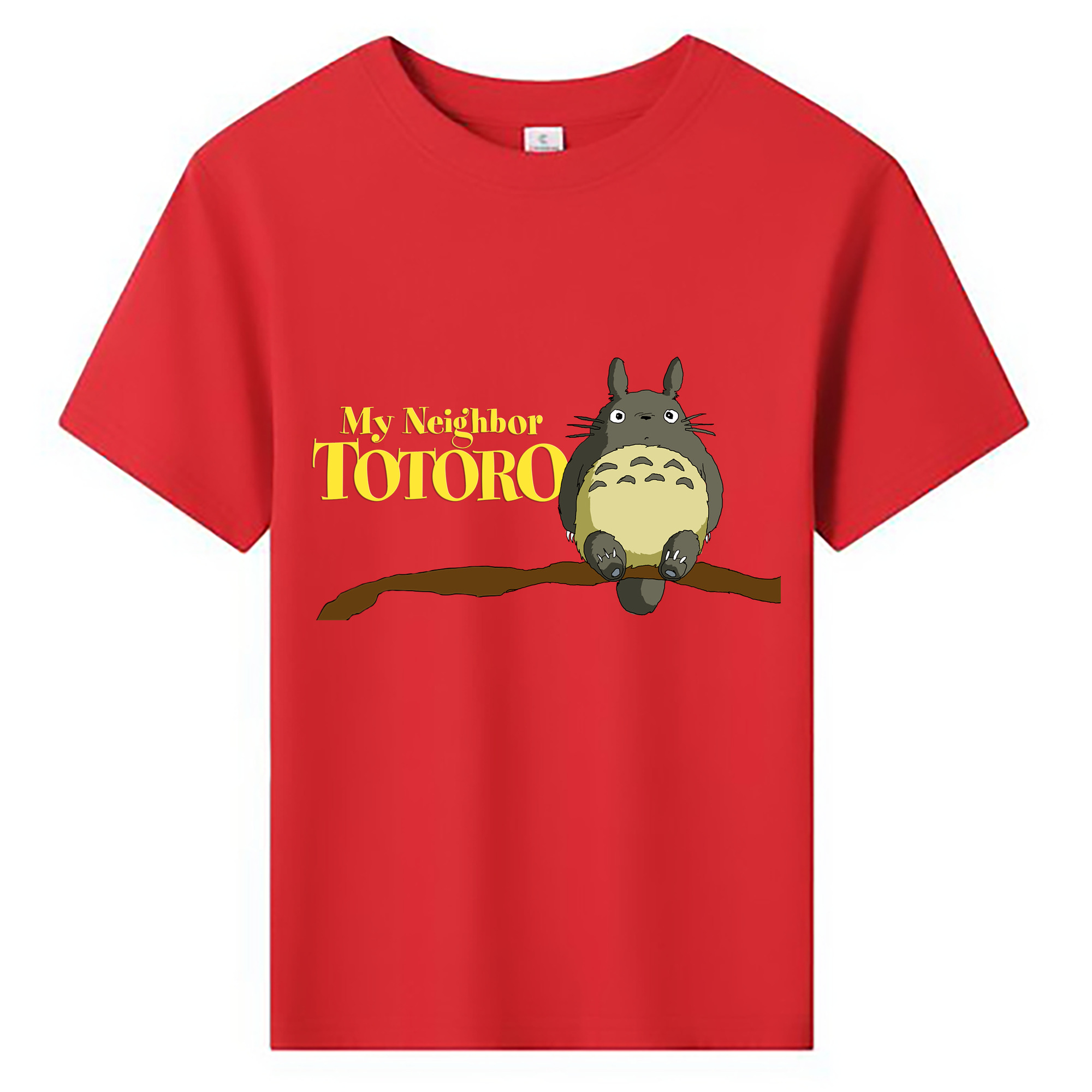 （画像用） となりのトトロ 草壁メイ 草壁サツキ My Neighbor Totoro Satsuki Kusakabe Mei Kusakabe 綿100％キッズTシャツ（フロントプリント）