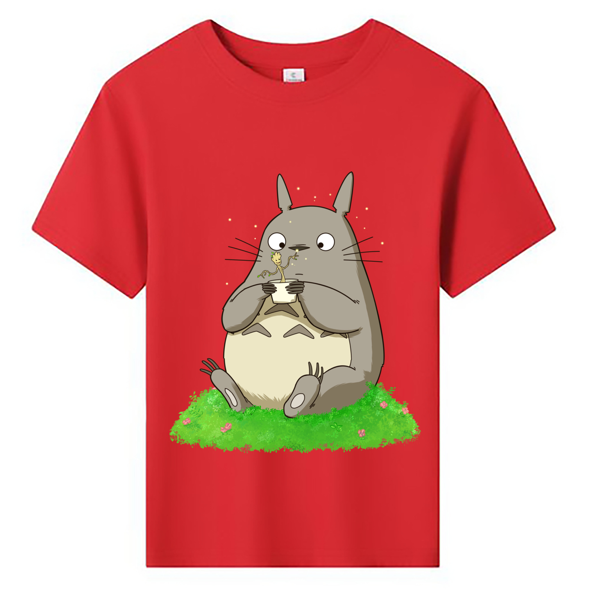 （画像用） となりのトトロ 草壁メイ 草壁サツキ My Neighbor Totoro Satsuki Kusakabe Mei Kusakabe 綿100％キッズTシャツ（フロントプリント）