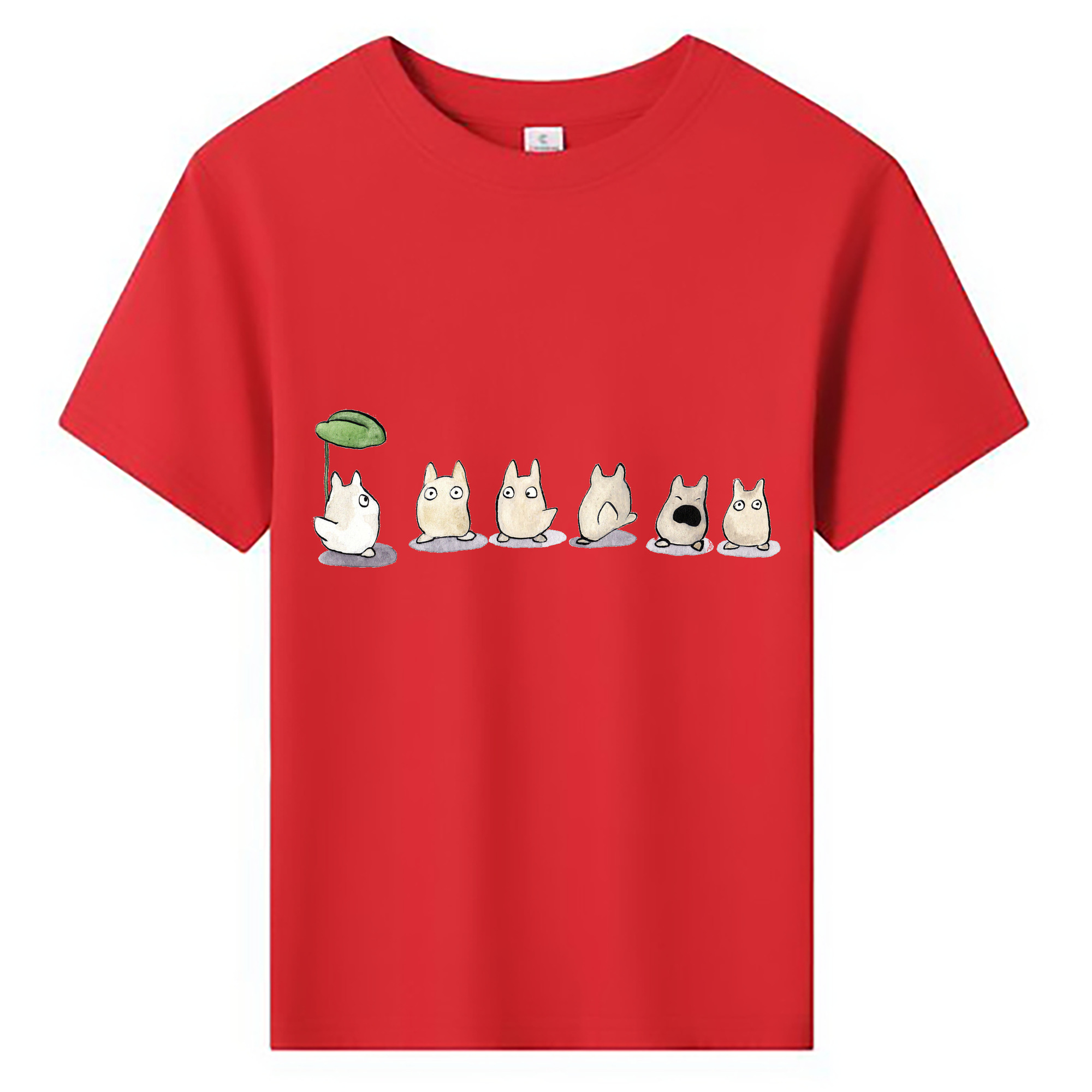 （画像用） となりのトトロ 草壁メイ 草壁サツキ My Neighbor Totoro Satsuki Kusakabe Mei Kusakabe 綿100％キッズTシャツ（フロントプリント）