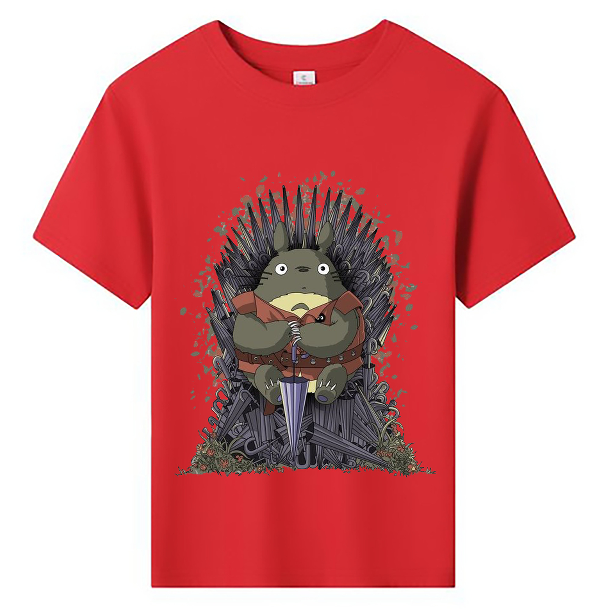 （画像用） となりのトトロ 草壁メイ 草壁サツキ My Neighbor Totoro Satsuki Kusakabe Mei Kusakabe 綿100％キッズTシャツ（フロントプリント）