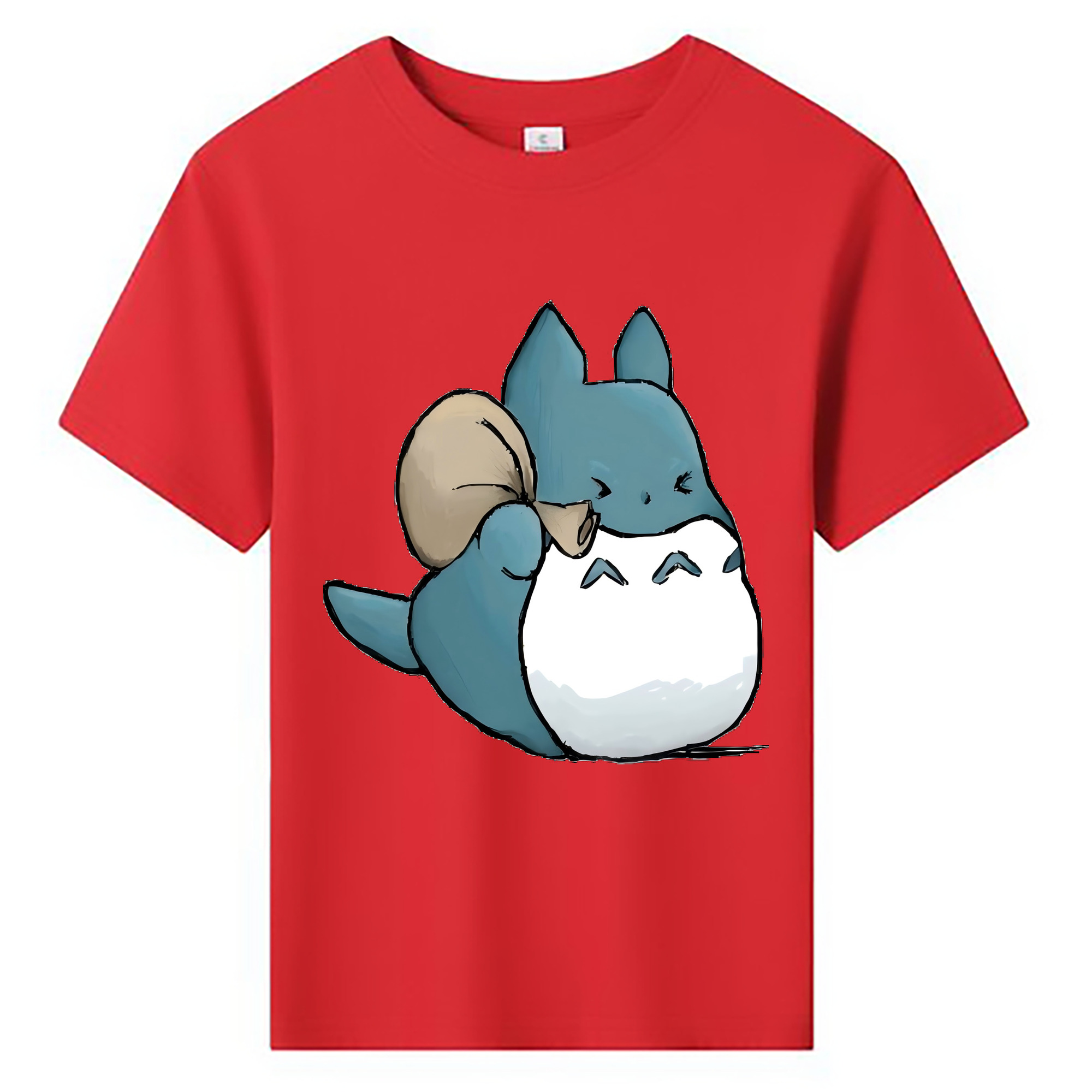 （画像用） となりのトトロ 草壁メイ 草壁サツキ My Neighbor Totoro Satsuki Kusakabe Mei Kusakabe 綿100％キッズTシャツ（フロントプリント）