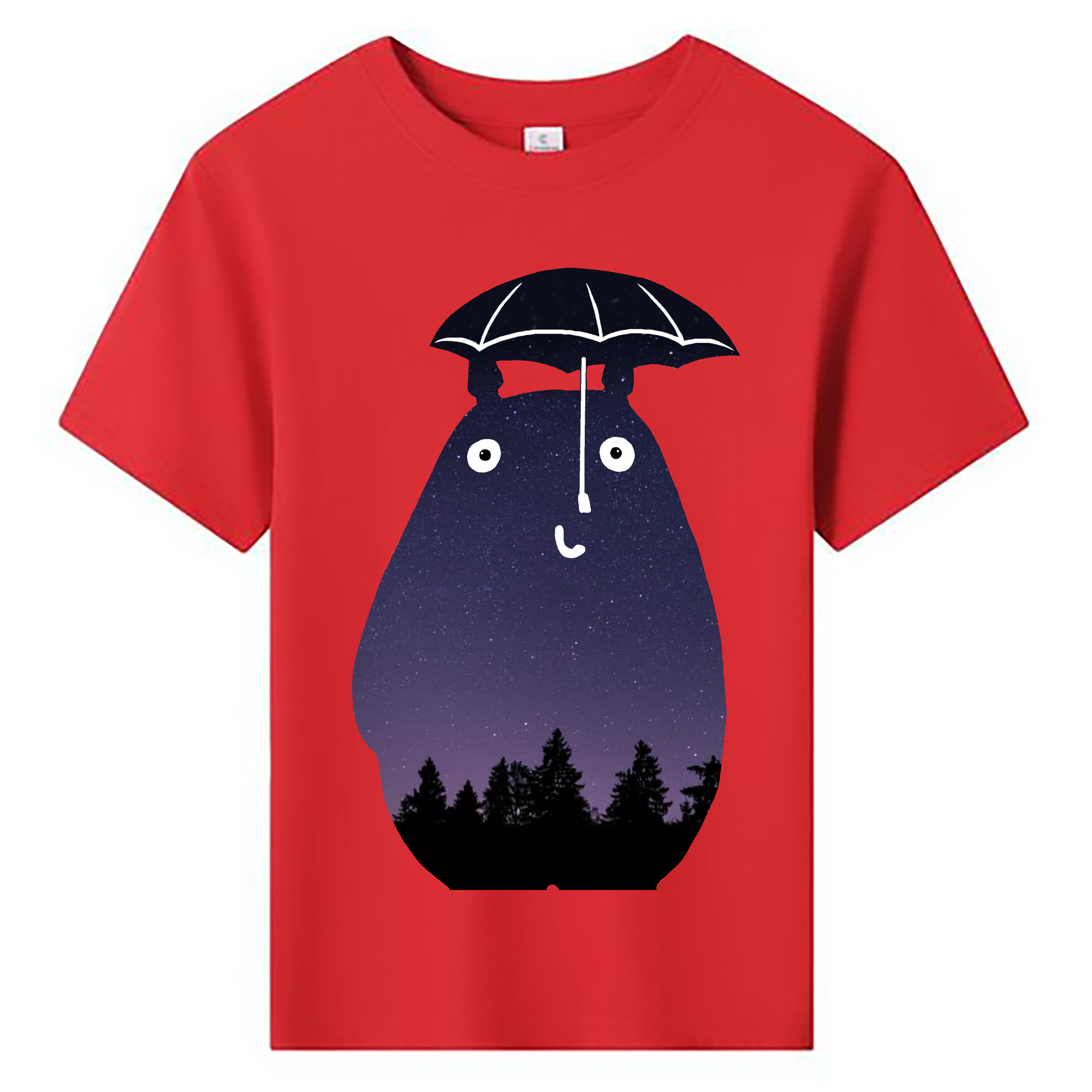 （画像用） となりのトトロ 草壁メイ 草壁サツキ My Neighbor Totoro Satsuki Kusakabe Mei Kusakabe 綿100％キッズTシャツ（フロントプリント）