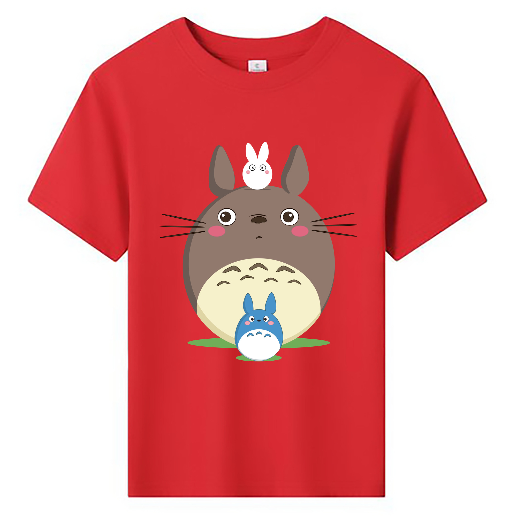 （画像用） となりのトトロ 草壁メイ 草壁サツキ My Neighbor Totoro Satsuki Kusakabe Mei Kusakabe 綿100％キッズTシャツ（フロントプリント）