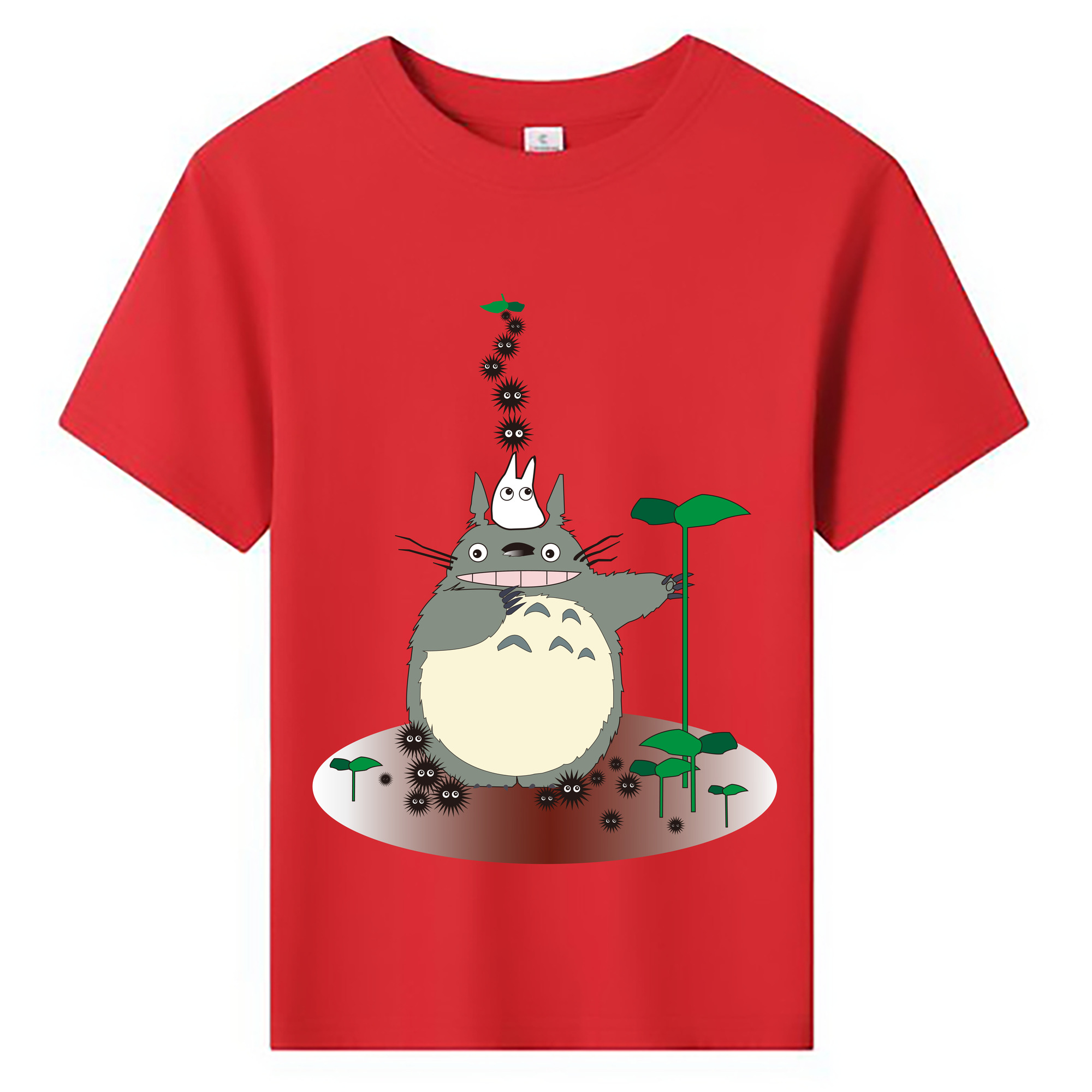 （画像用） となりのトトロ 草壁メイ 草壁サツキ My Neighbor Totoro Satsuki Kusakabe Mei Kusakabe 綿100％キッズTシャツ（フロントプリント）