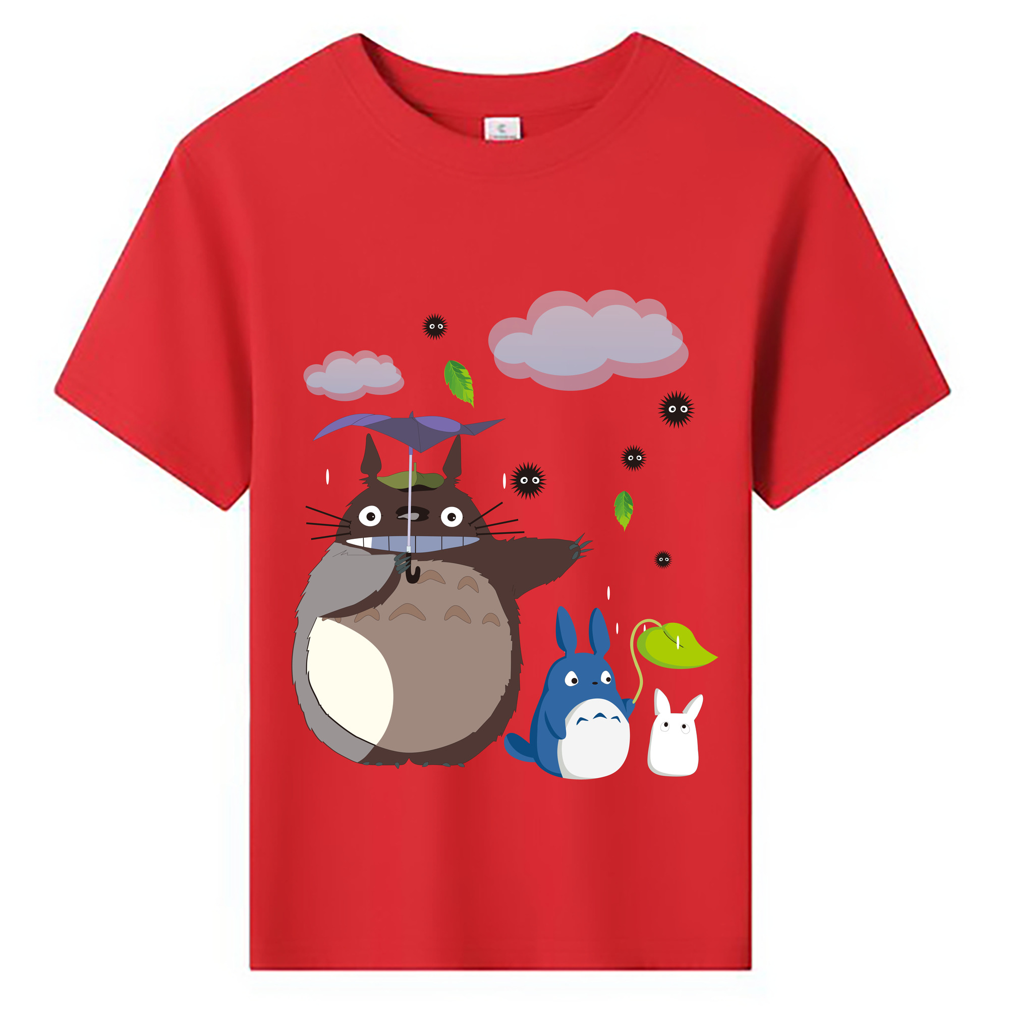 （画像用） となりのトトロ 草壁メイ 草壁サツキ My Neighbor Totoro Satsuki Kusakabe Mei Kusakabe 綿100％キッズTシャツ（フロントプリント）