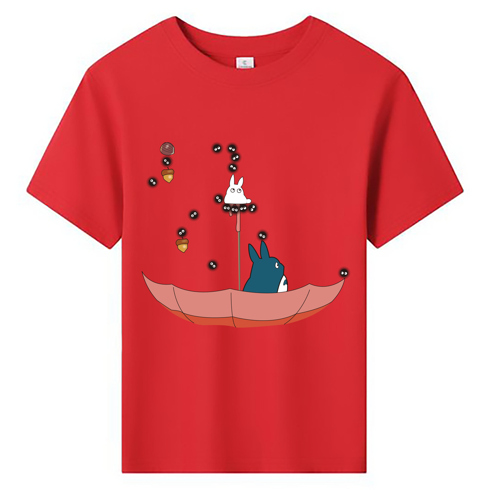 （画像用） となりのトトロ 草壁メイ 草壁サツキ My Neighbor Totoro Satsuki Kusakabe Mei Kusakabe 綿100％キッズTシャツ（フロントプリント）