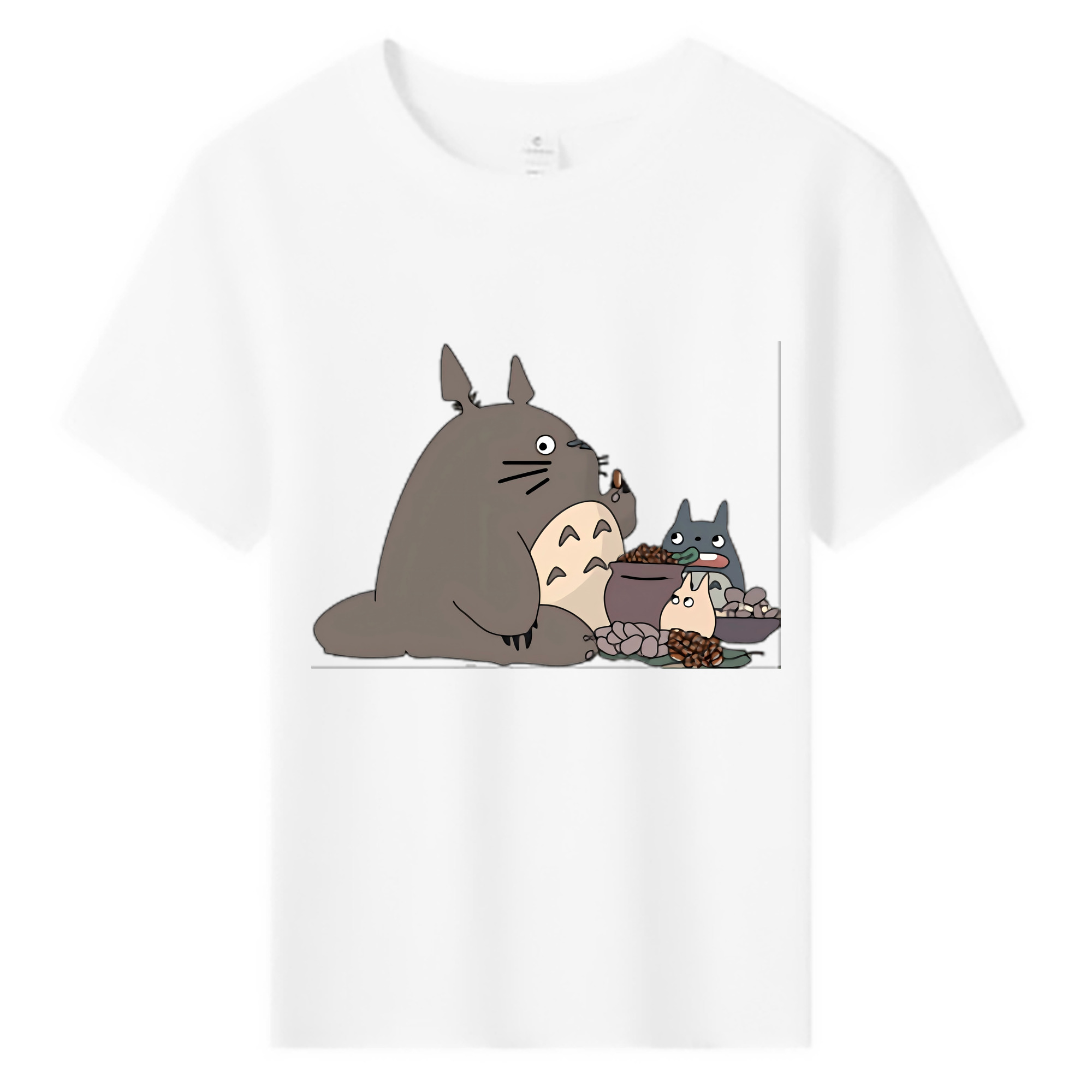 （画像用） となりのトトロ 草壁メイ 草壁サツキ My Neighbor Totoro Satsuki Kusakabe Mei Kusakabe 綿100％キッズTシャツ（フロントプリント）