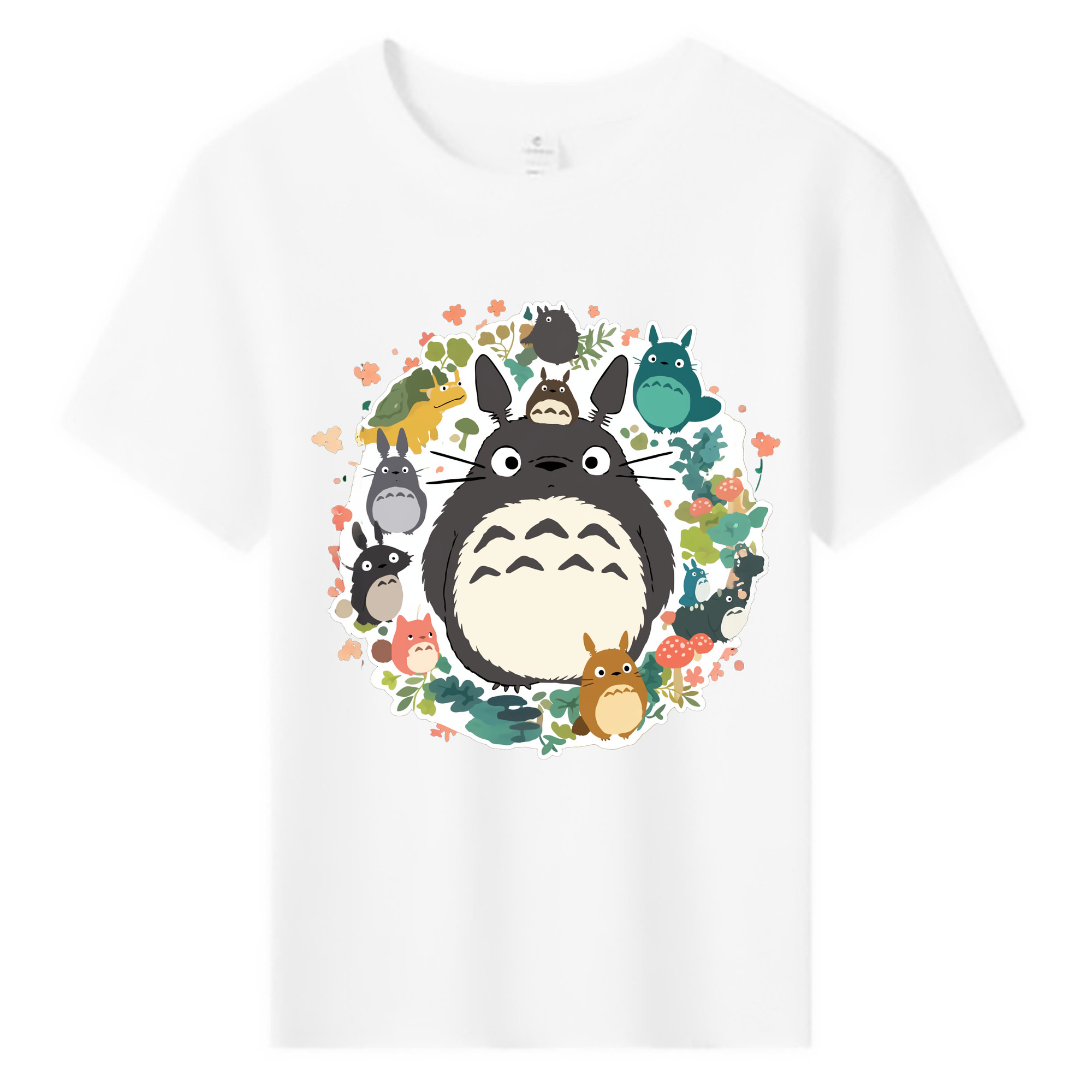 （画像用） となりのトトロ 草壁メイ 草壁サツキ My Neighbor Totoro Satsuki Kusakabe Mei Kusakabe 綿100％キッズTシャツ（フロントプリント）