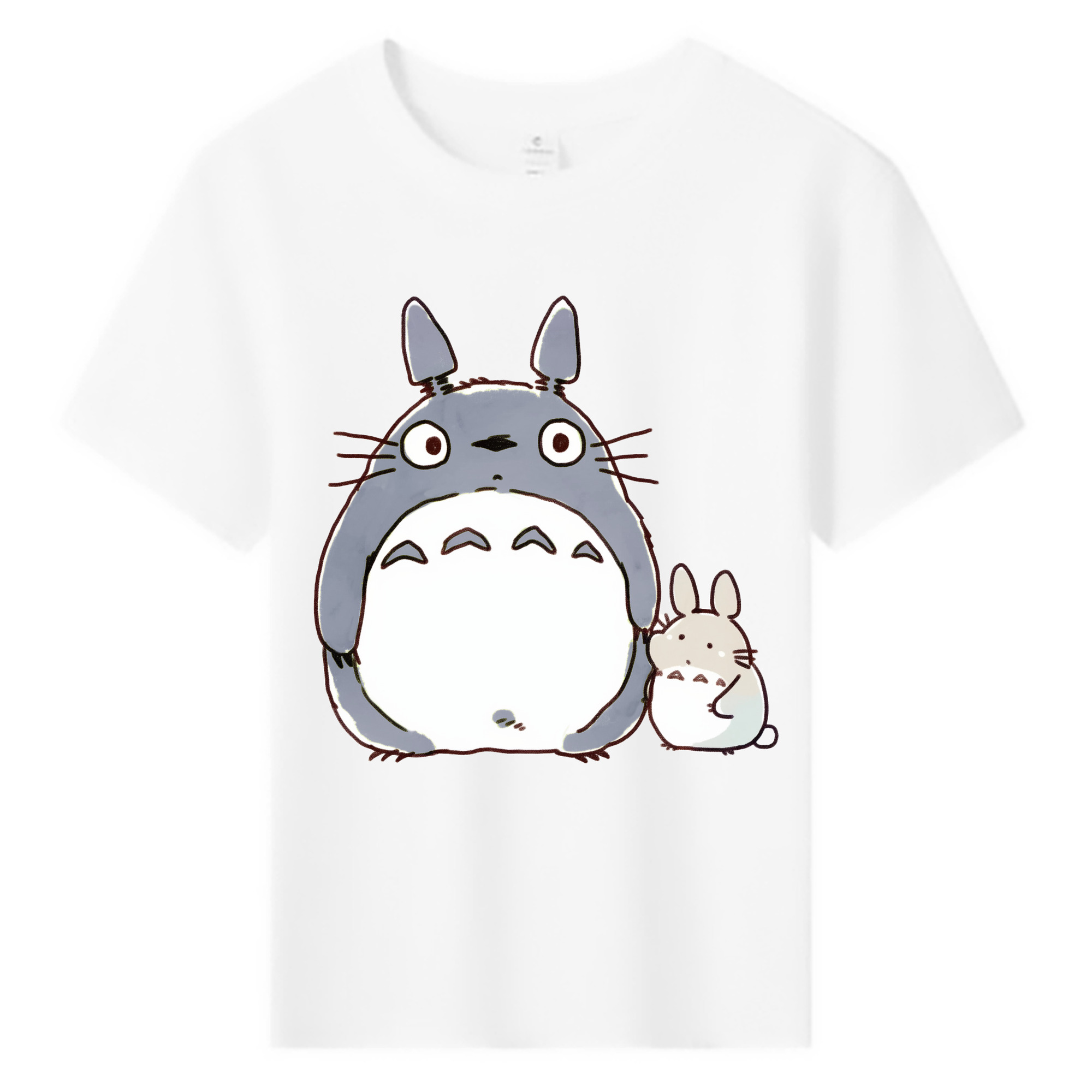 （画像用） となりのトトロ 草壁メイ 草壁サツキ My Neighbor Totoro Satsuki Kusakabe Mei Kusakabe 綿100％キッズTシャツ（フロントプリント）