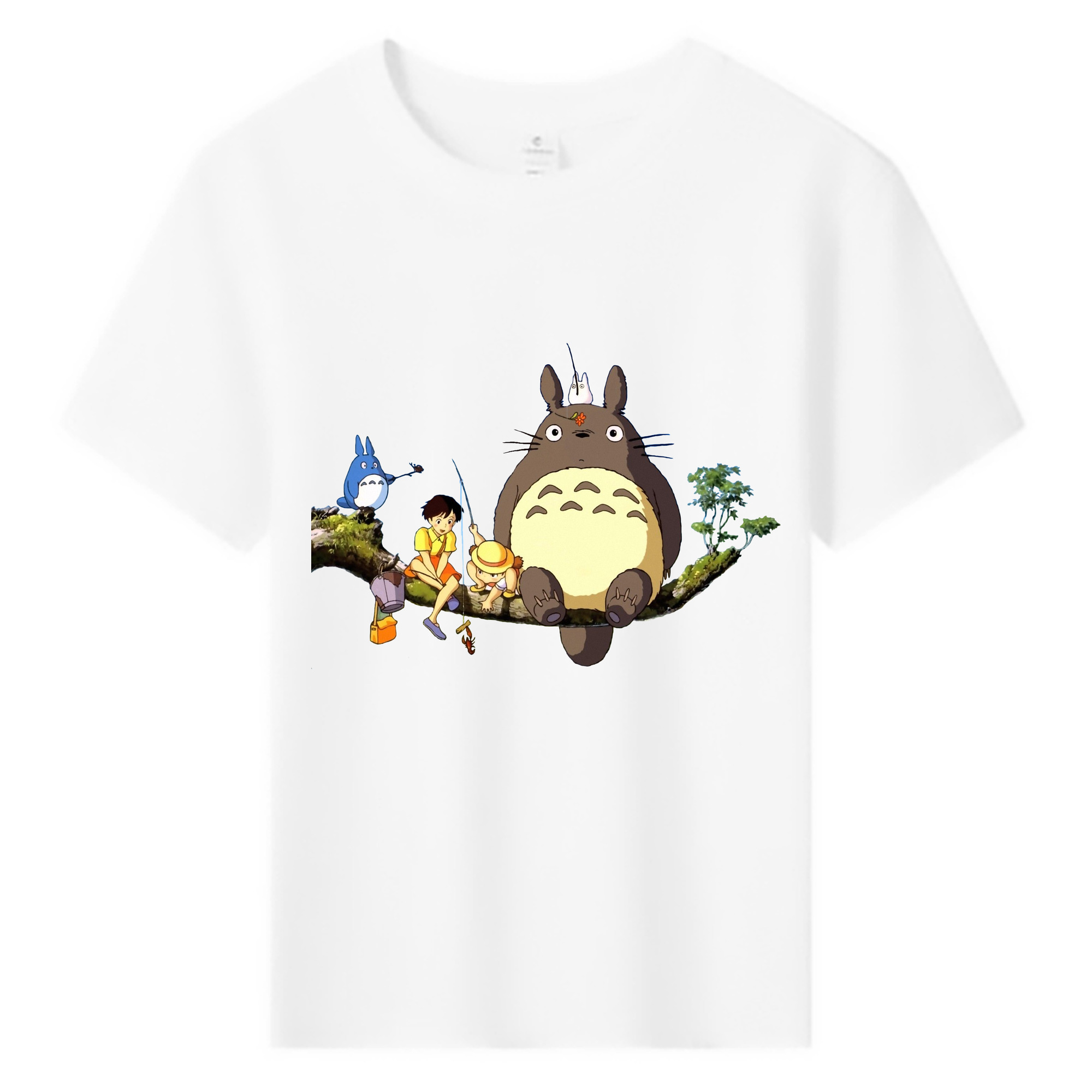 （画像用） となりのトトロ 草壁メイ 草壁サツキ My Neighbor Totoro Satsuki Kusakabe Mei Kusakabe 綿100％キッズTシャツ（フロントプリント）