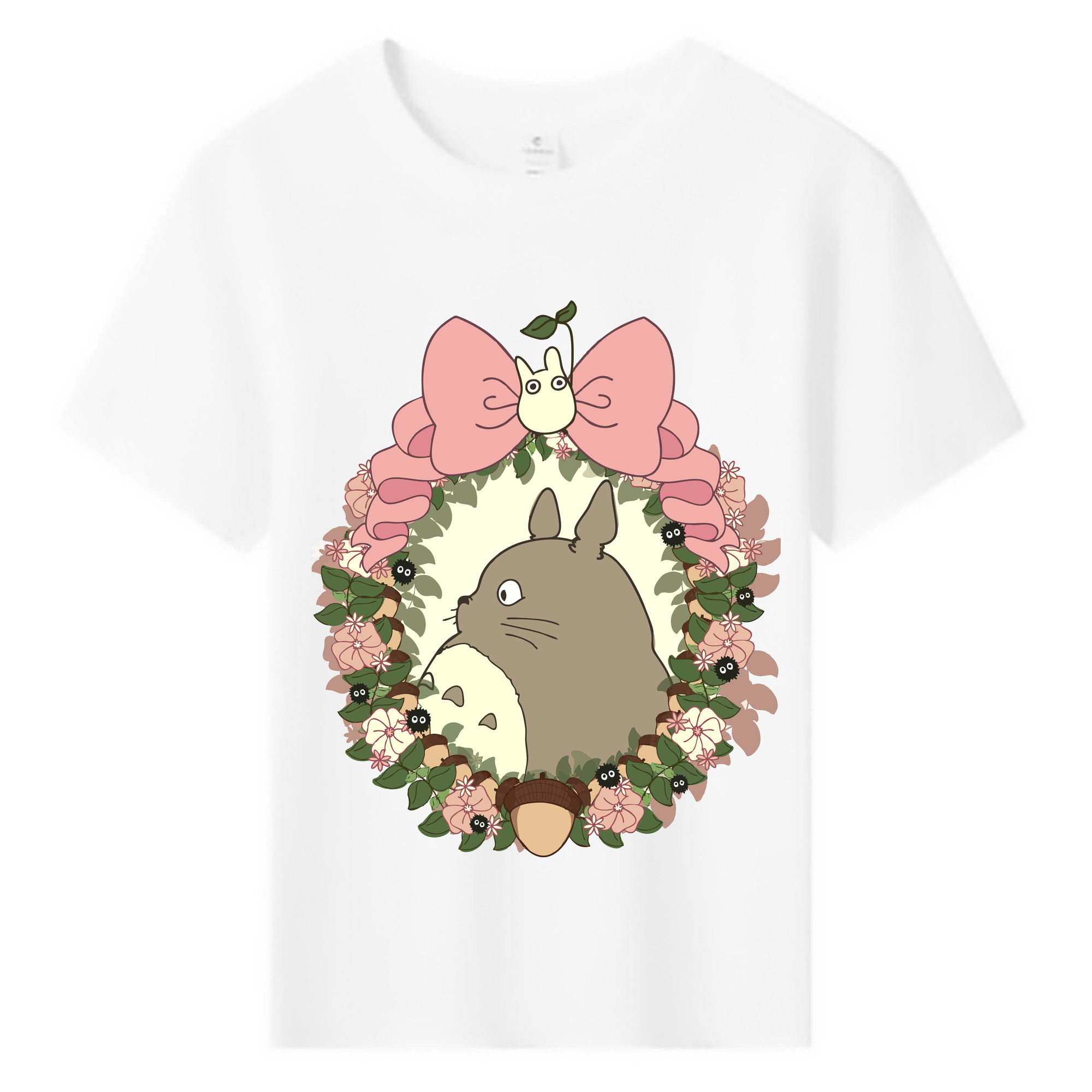 （画像用） となりのトトロ 草壁メイ 草壁サツキ My Neighbor Totoro Satsuki Kusakabe Mei Kusakabe 綿100％キッズTシャツ（フロントプリント）