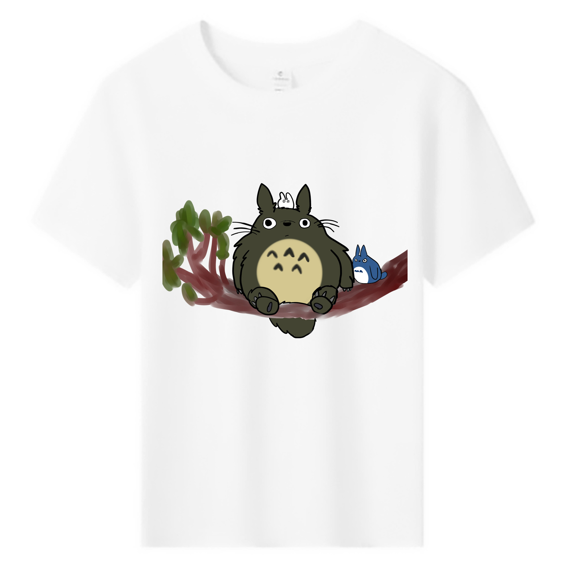 （画像用） となりのトトロ 草壁メイ 草壁サツキ My Neighbor Totoro Satsuki Kusakabe Mei Kusakabe 綿100％キッズTシャツ（フロントプリント）