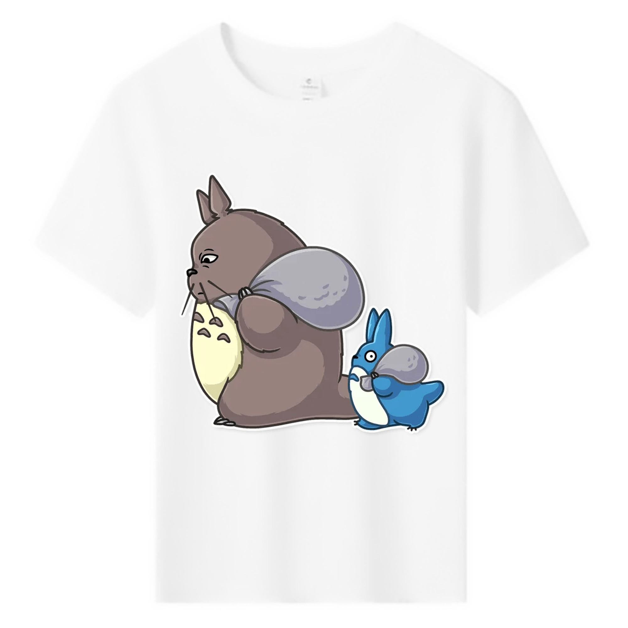 （画像用） となりのトトロ 草壁メイ 草壁サツキ My Neighbor Totoro Satsuki Kusakabe Mei Kusakabe 綿100％キッズTシャツ（フロントプリント）