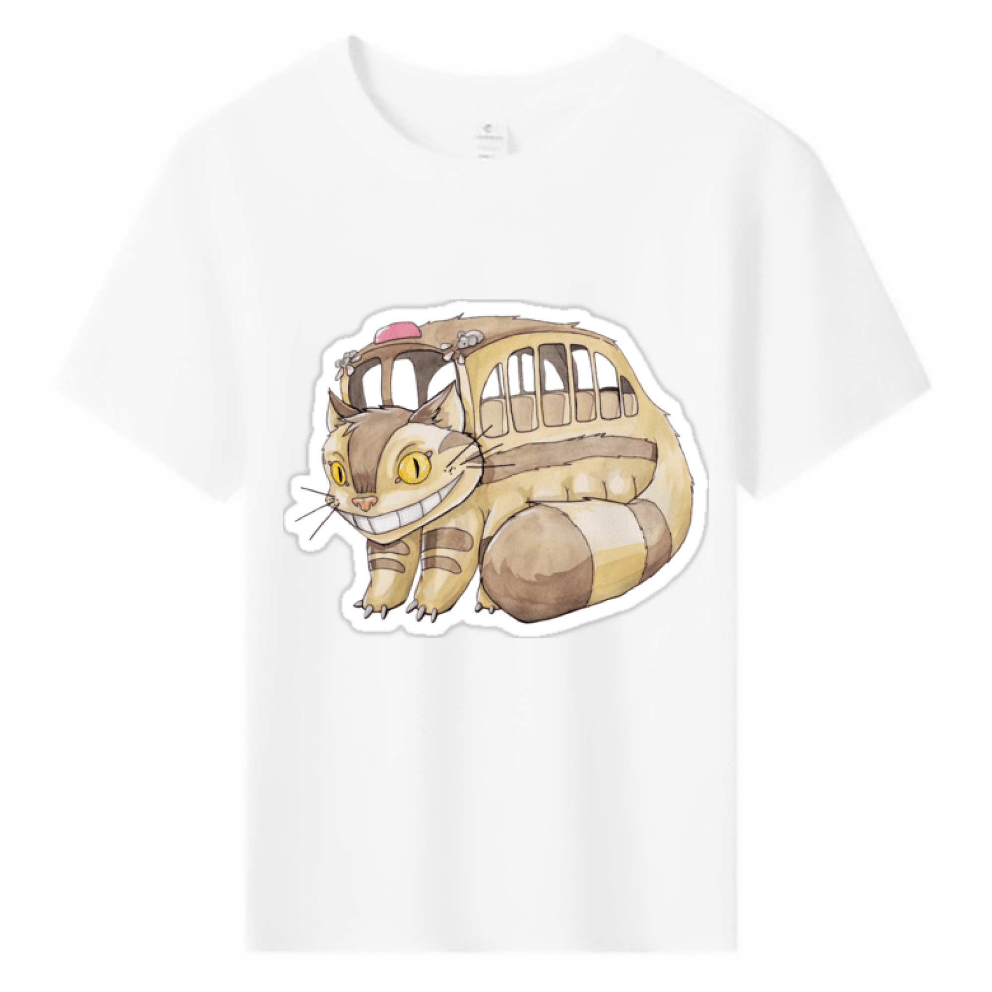 （画像用） となりのトトロ 草壁メイ 草壁サツキ My Neighbor Totoro Satsuki Kusakabe Mei Kusakabe 綿100％キッズTシャツ（フロントプリント）