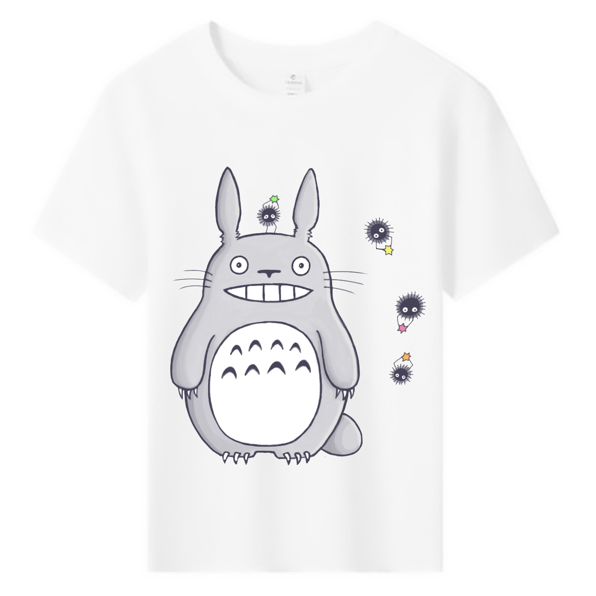 （画像用） となりのトトロ 草壁メイ 草壁サツキ My Neighbor Totoro Satsuki Kusakabe Mei Kusakabe 綿100％キッズTシャツ（フロントプリント）