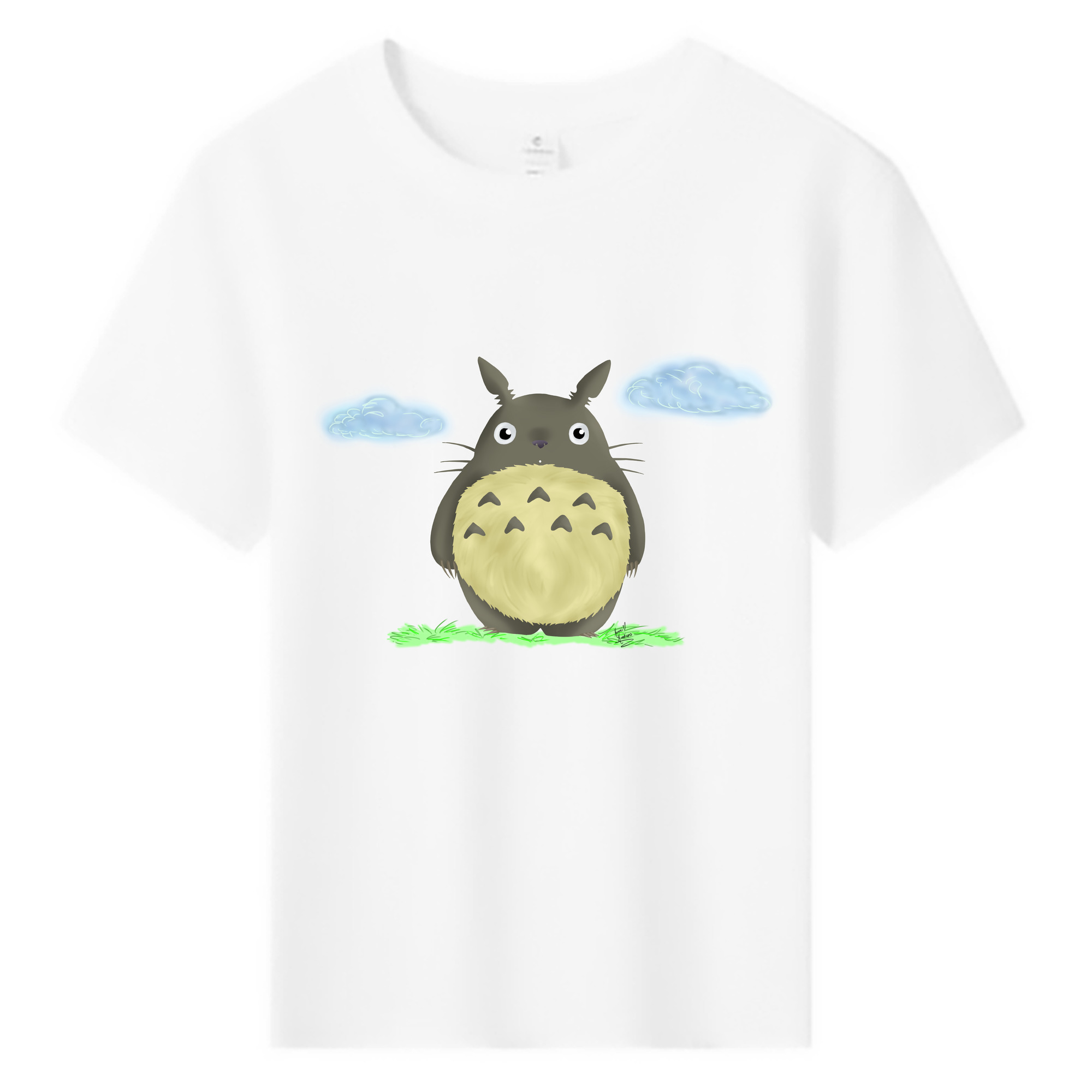（画像用） となりのトトロ 草壁メイ 草壁サツキ My Neighbor Totoro Satsuki Kusakabe Mei Kusakabe 綿100％キッズTシャツ（フロントプリント）