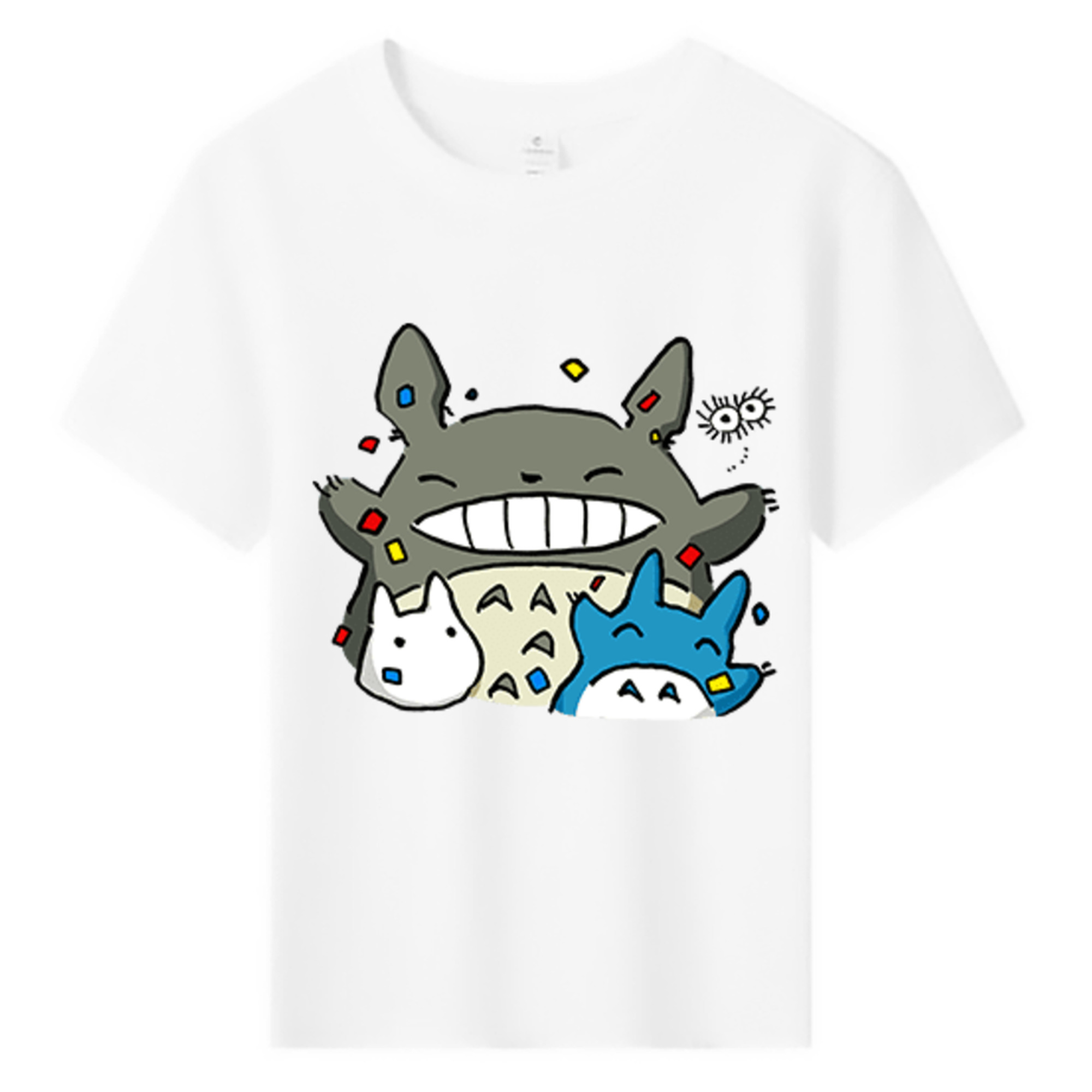 （画像用） となりのトトロ 草壁メイ 草壁サツキ My Neighbor Totoro Satsuki Kusakabe Mei Kusakabe 綿100％キッズTシャツ（フロントプリント）