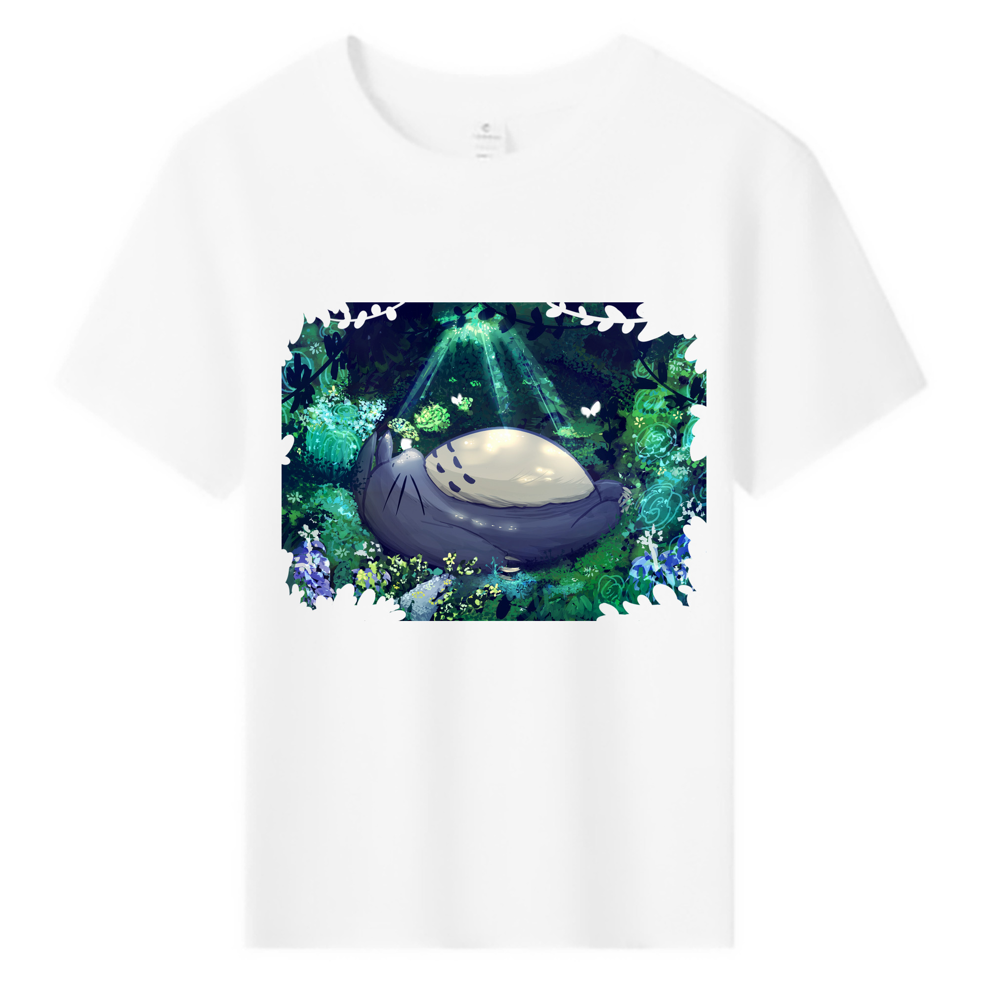 （画像用） となりのトトロ 草壁メイ 草壁サツキ My Neighbor Totoro Satsuki Kusakabe Mei Kusakabe 綿100％キッズTシャツ（フロントプリント）