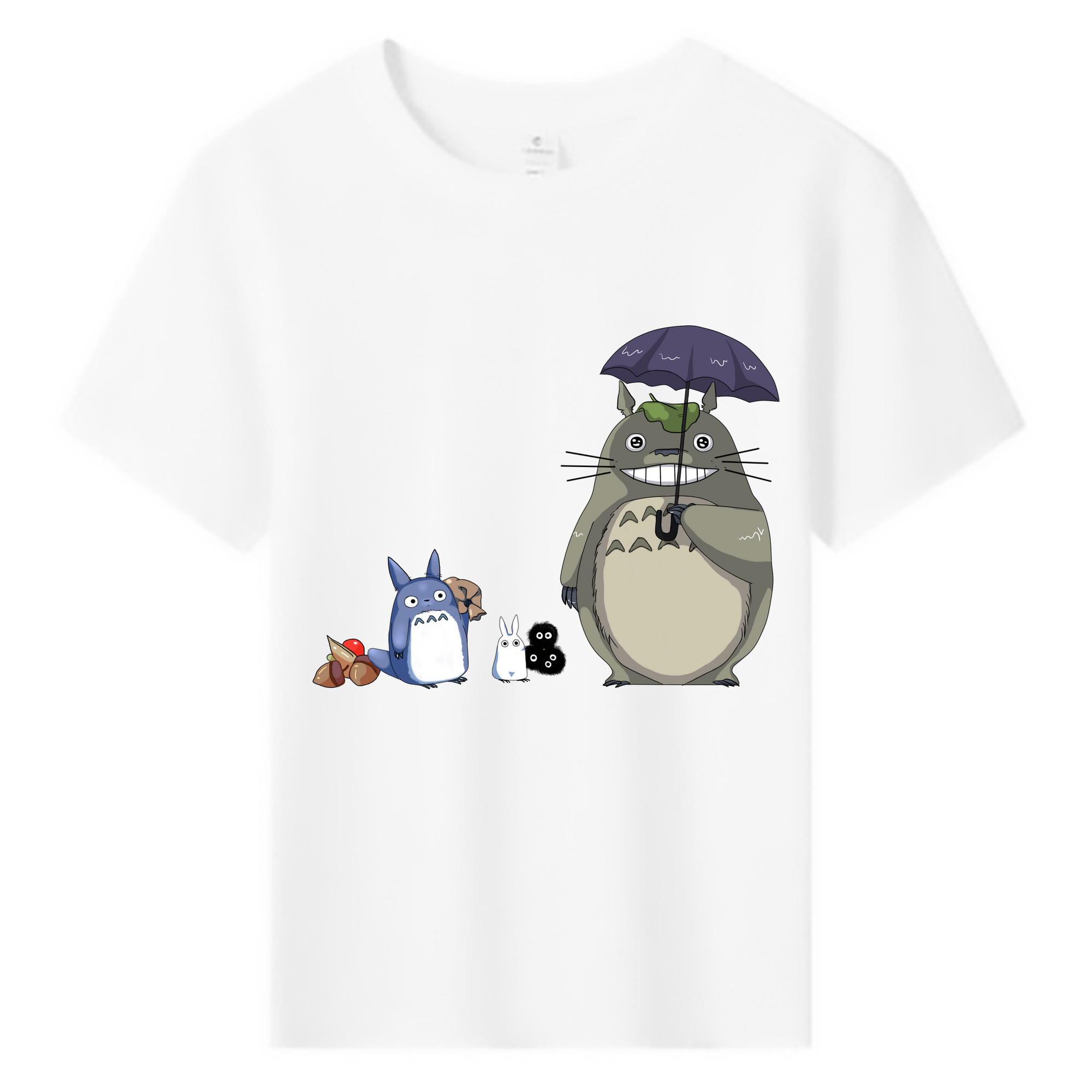 （画像用） となりのトトロ 草壁メイ 草壁サツキ My Neighbor Totoro Satsuki Kusakabe Mei Kusakabe 綿100％キッズTシャツ（フロントプリント）