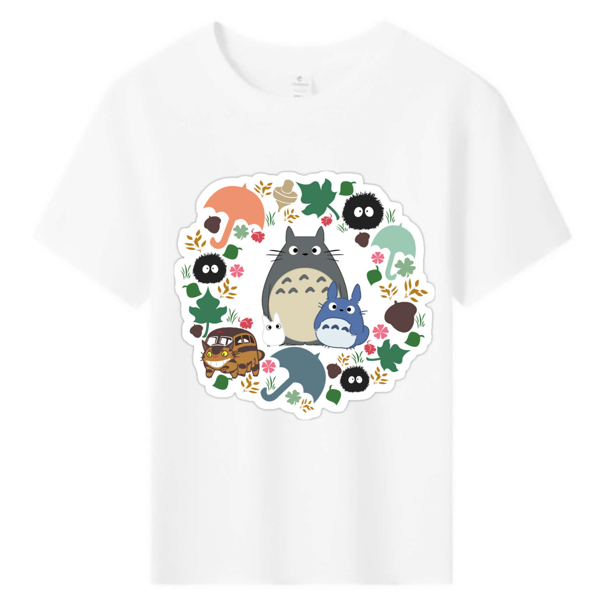 （画像用） となりのトトロ 草壁メイ 草壁サツキ My Neighbor Totoro Satsuki Kusakabe Mei Kusakabe 綿100％キッズTシャツ（フロントプリント）