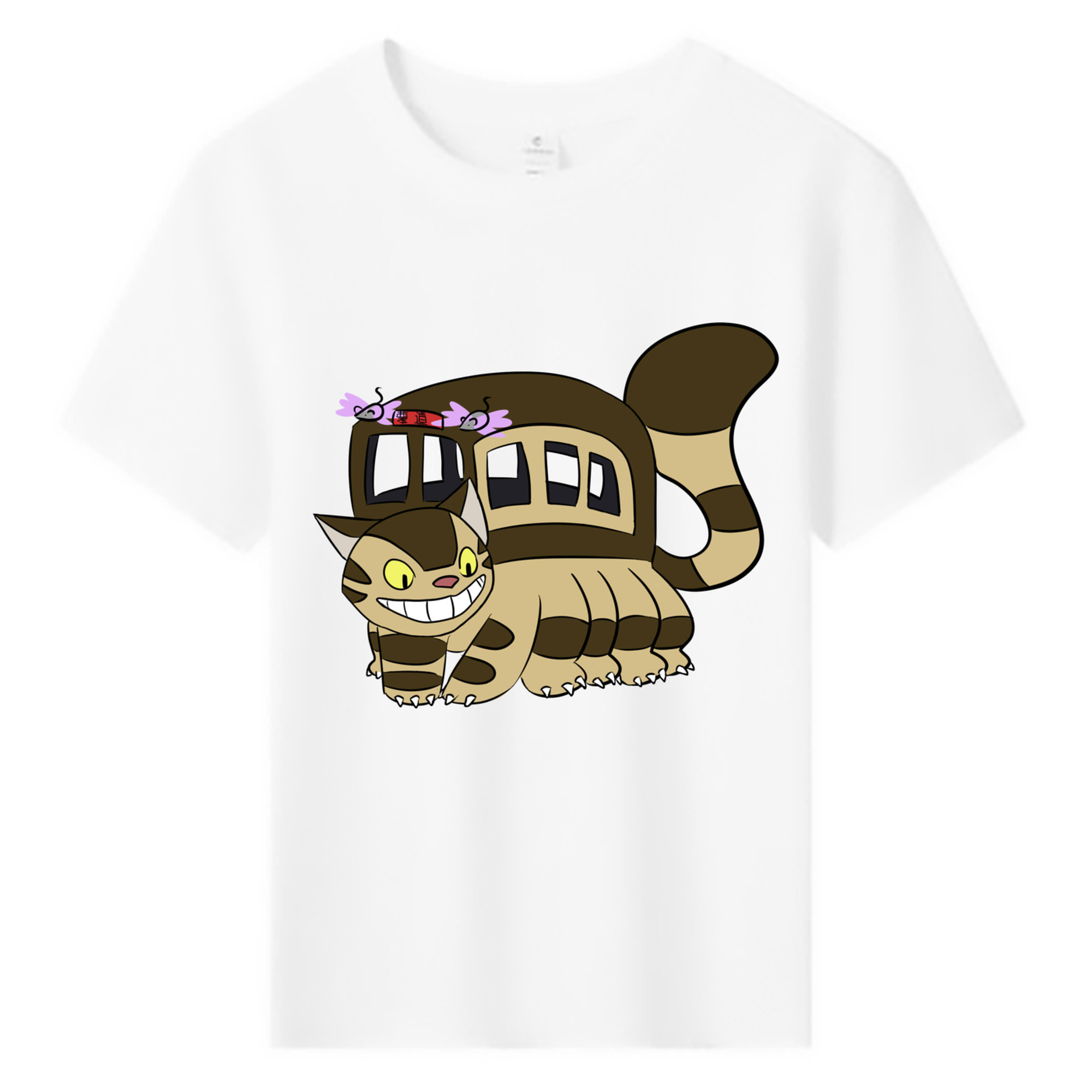 （画像用） となりのトトロ 草壁メイ 草壁サツキ My Neighbor Totoro Satsuki Kusakabe Mei Kusakabe 綿100％キッズTシャツ（フロントプリント）