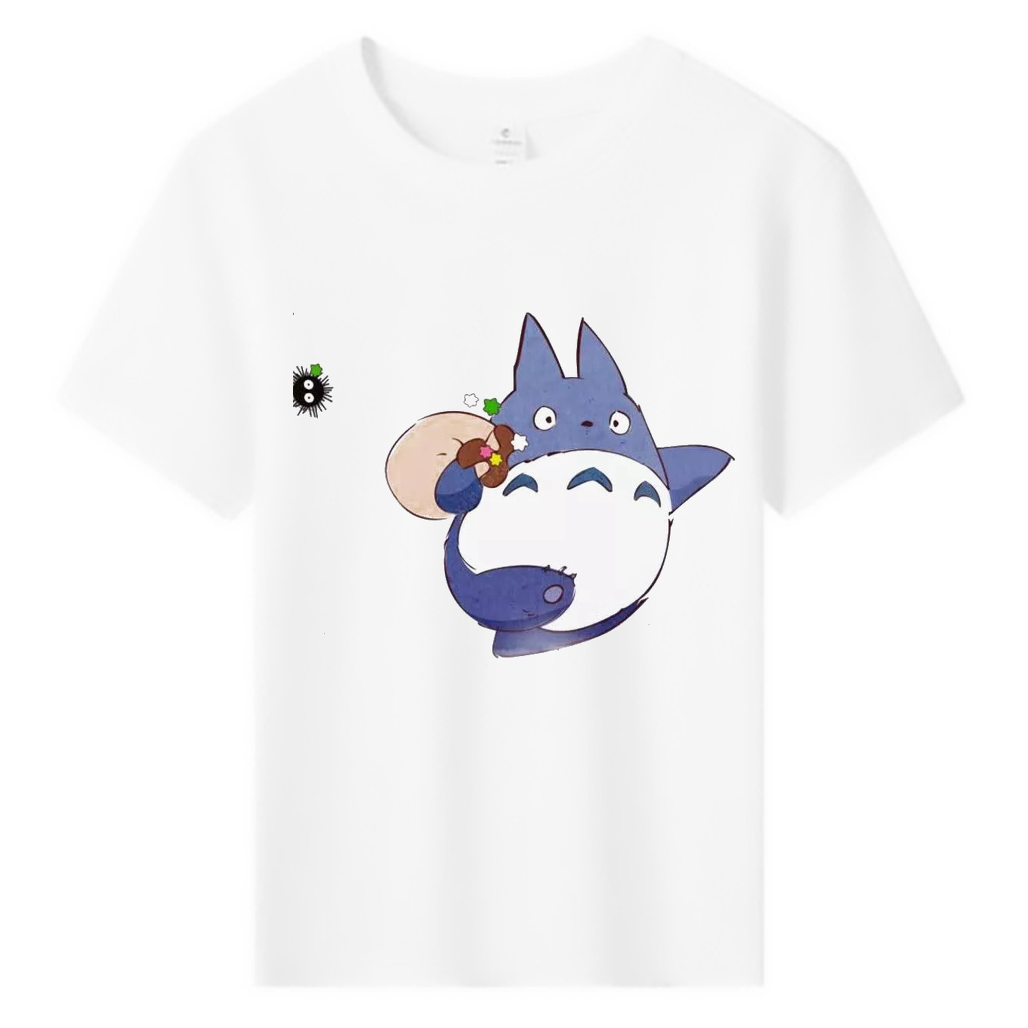 （画像用） となりのトトロ 草壁メイ 草壁サツキ My Neighbor Totoro Satsuki Kusakabe Mei Kusakabe 綿100％キッズTシャツ（フロントプリント）