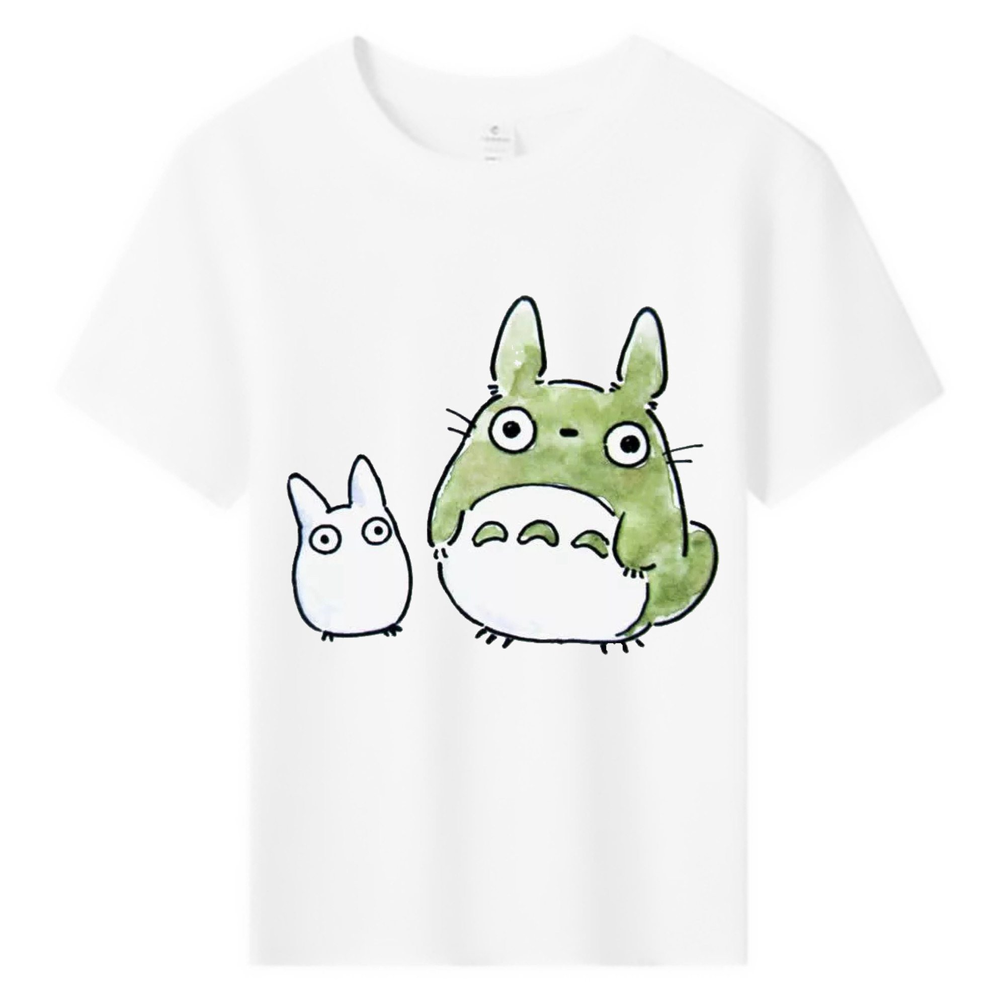 （画像用） となりのトトロ 草壁メイ 草壁サツキ My Neighbor Totoro Satsuki Kusakabe Mei Kusakabe 綿100％キッズTシャツ（フロントプリント）