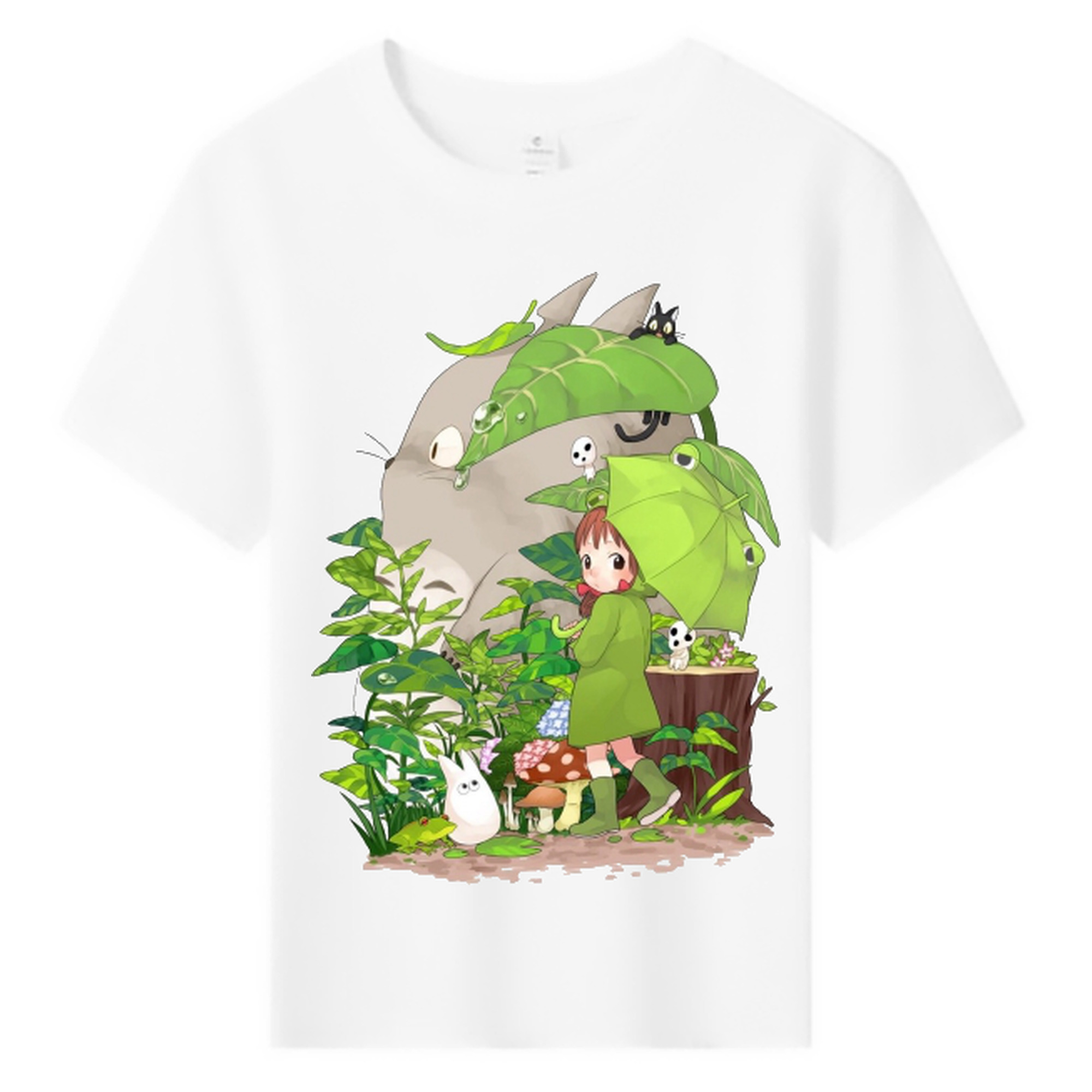 （画像用） となりのトトロ 草壁メイ 草壁サツキ My Neighbor Totoro Satsuki Kusakabe Mei Kusakabe 綿100％キッズTシャツ（フロントプリント）