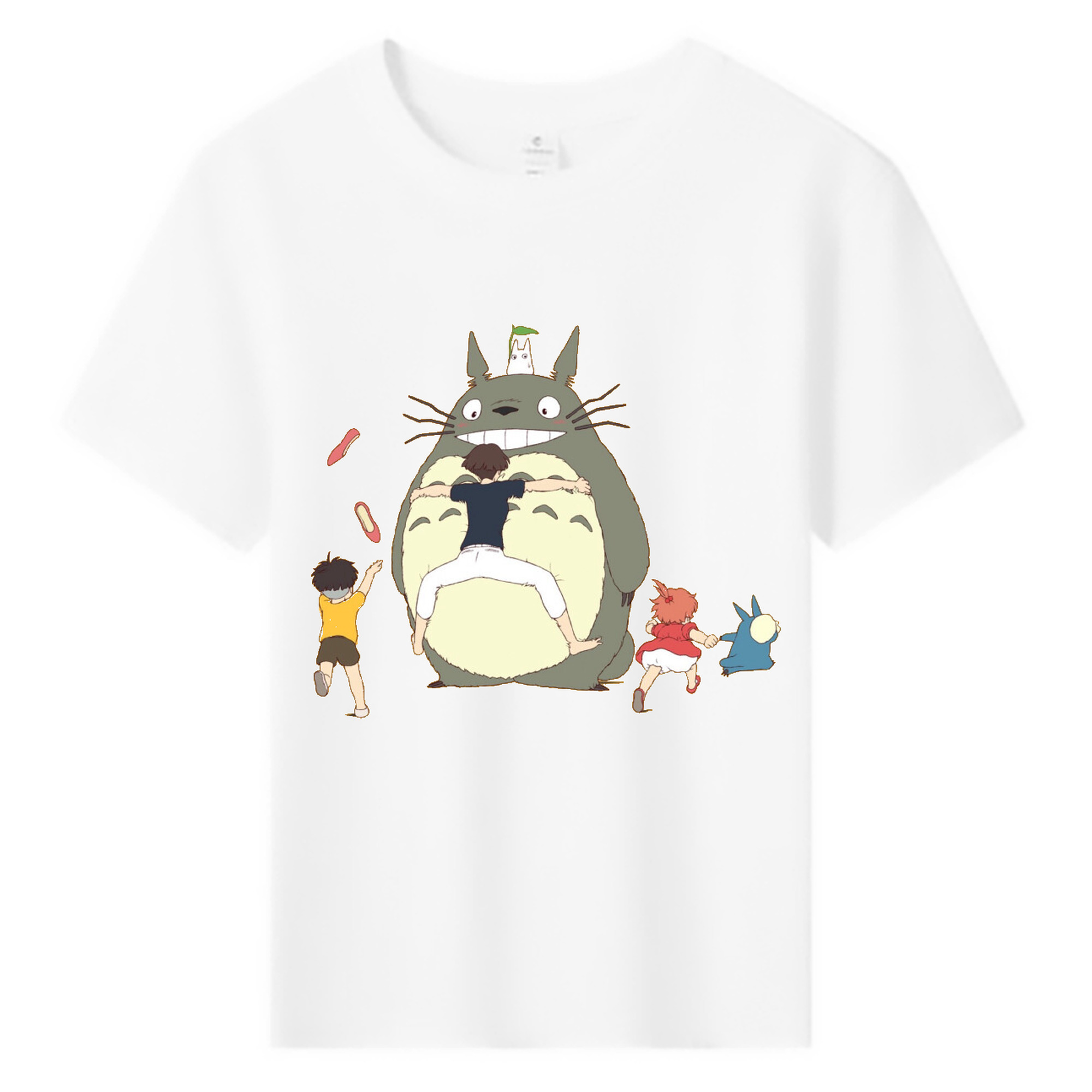 （画像用） となりのトトロ 草壁メイ 草壁サツキ My Neighbor Totoro Satsuki Kusakabe Mei Kusakabe 綿100％キッズTシャツ（フロントプリント）
