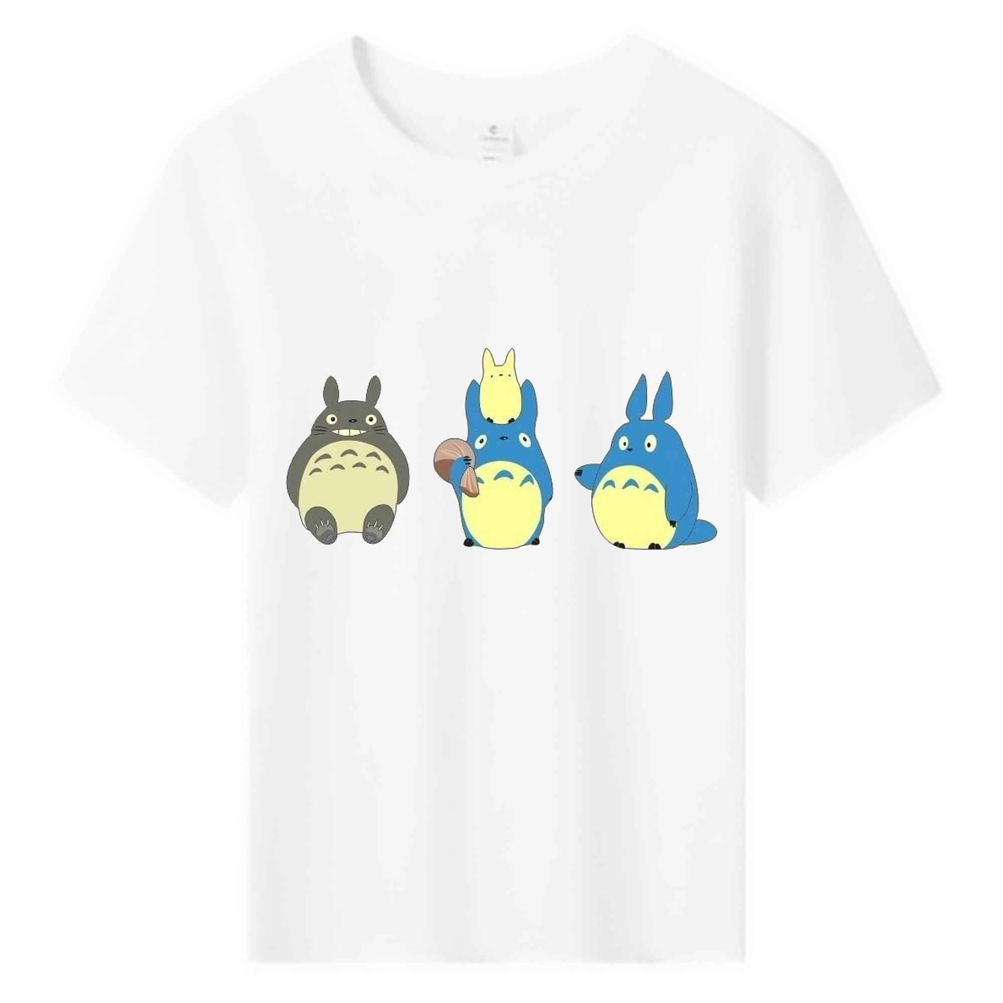 （画像用） となりのトトロ 草壁メイ 草壁サツキ My Neighbor Totoro Satsuki Kusakabe Mei Kusakabe 綿100％キッズTシャツ（フロントプリント）