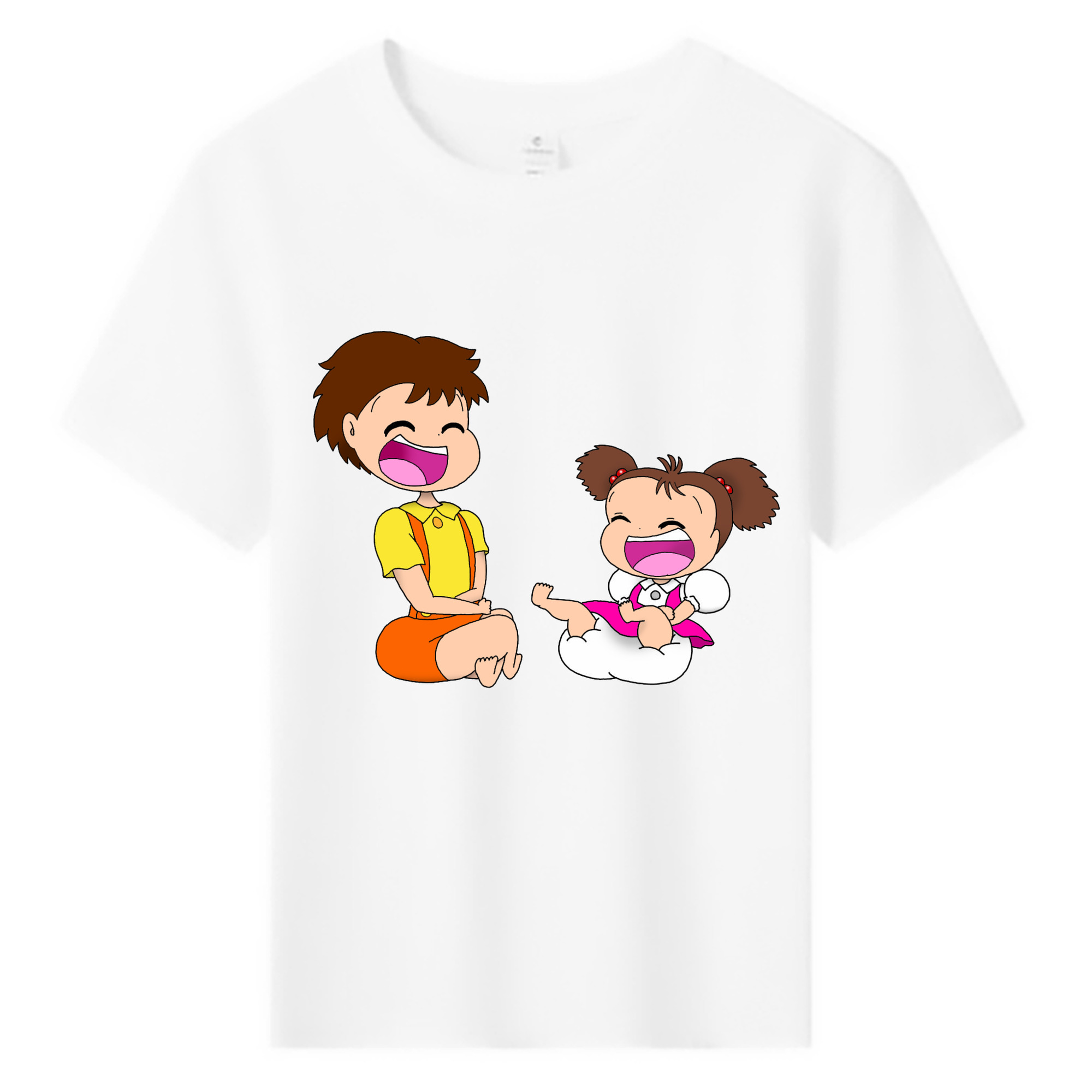 （画像用） となりのトトロ 草壁メイ 草壁サツキ My Neighbor Totoro Satsuki Kusakabe Mei Kusakabe 綿100％キッズTシャツ（フロントプリント）