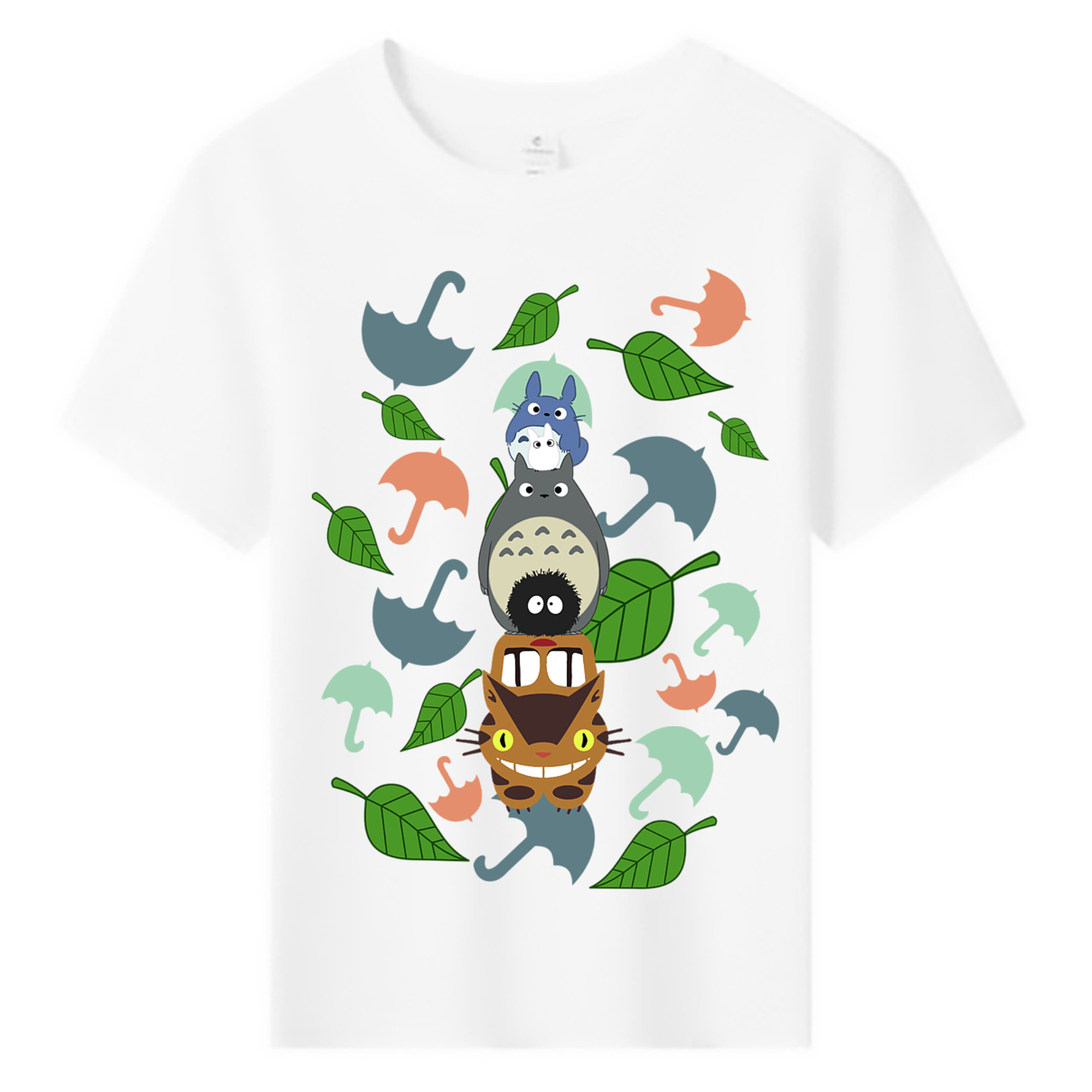 （画像用） となりのトトロ 草壁メイ 草壁サツキ My Neighbor Totoro Satsuki Kusakabe Mei Kusakabe 綿100％キッズTシャツ（フロントプリント）