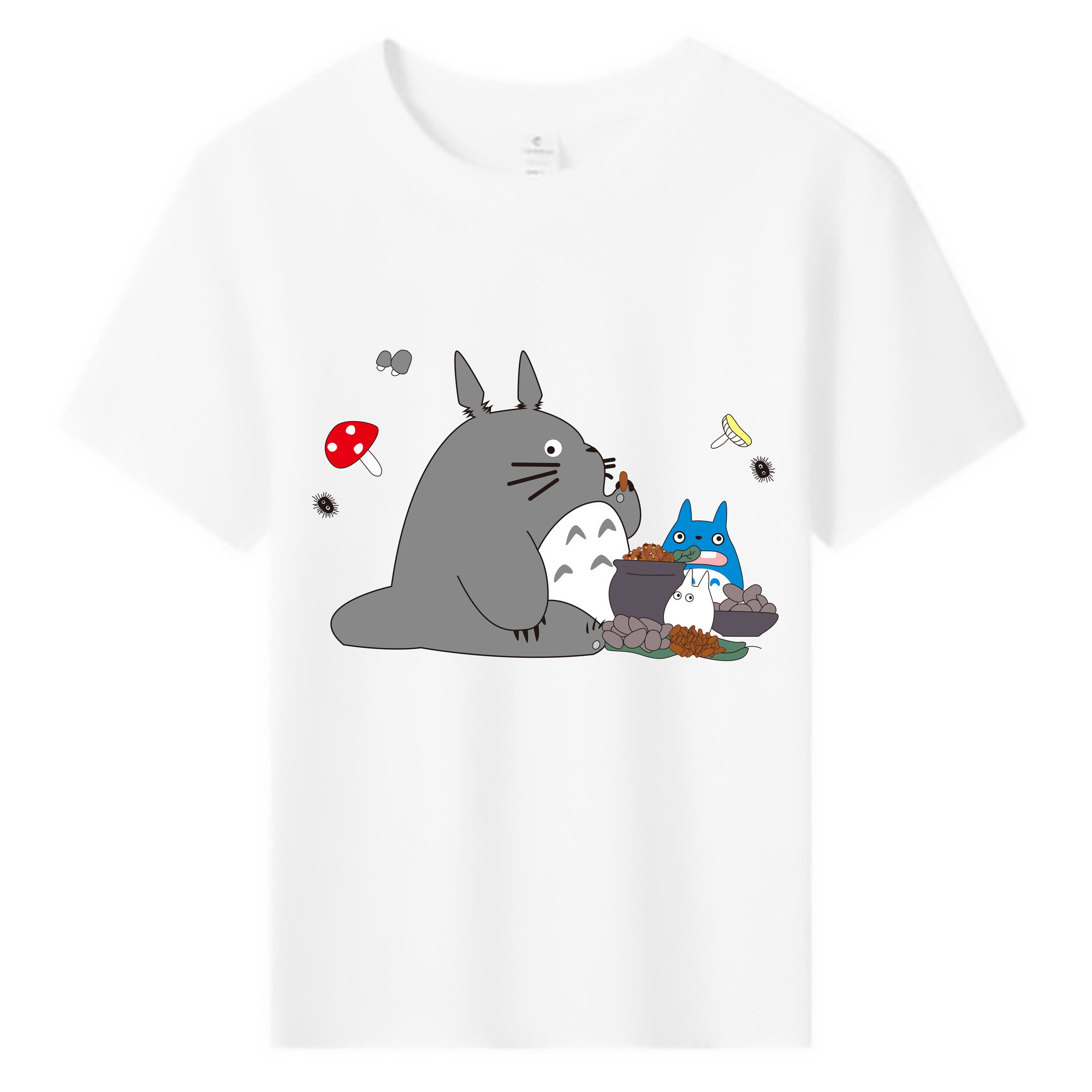 （画像用） となりのトトロ 草壁メイ 草壁サツキ My Neighbor Totoro Satsuki Kusakabe Mei Kusakabe 綿100％キッズTシャツ（フロントプリント）