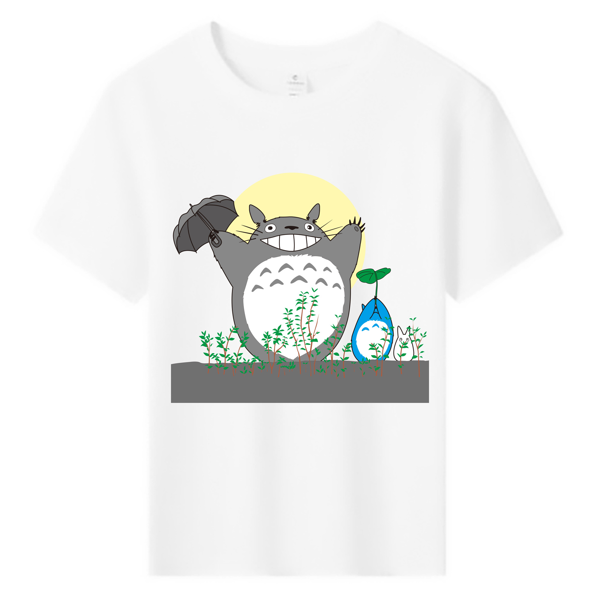 （画像用） となりのトトロ 草壁メイ 草壁サツキ My Neighbor Totoro Satsuki Kusakabe Mei Kusakabe 綿100％キッズTシャツ（フロントプリント）