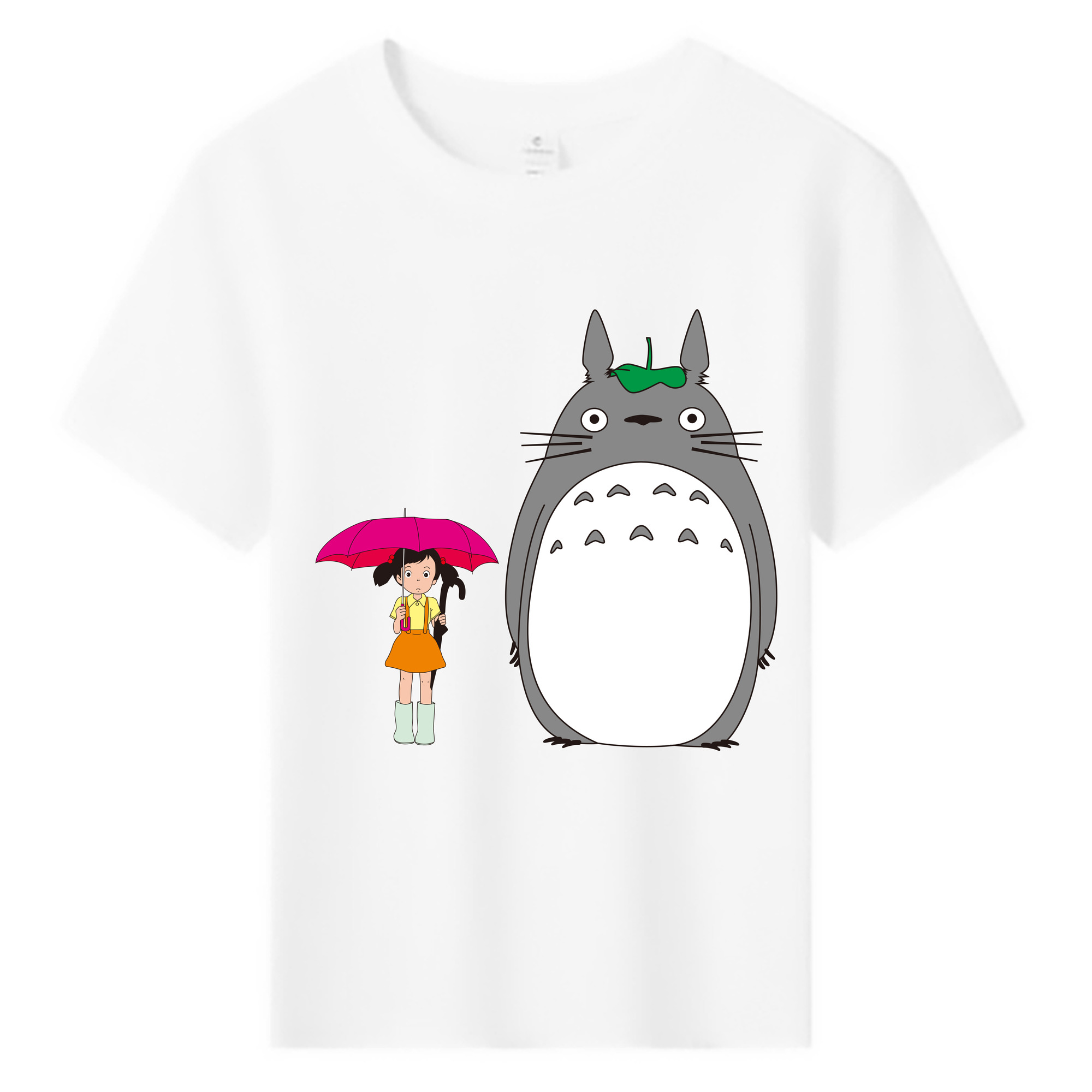 （画像用） となりのトトロ 草壁メイ 草壁サツキ My Neighbor Totoro Satsuki Kusakabe Mei Kusakabe 綿100％キッズTシャツ（フロントプリント）