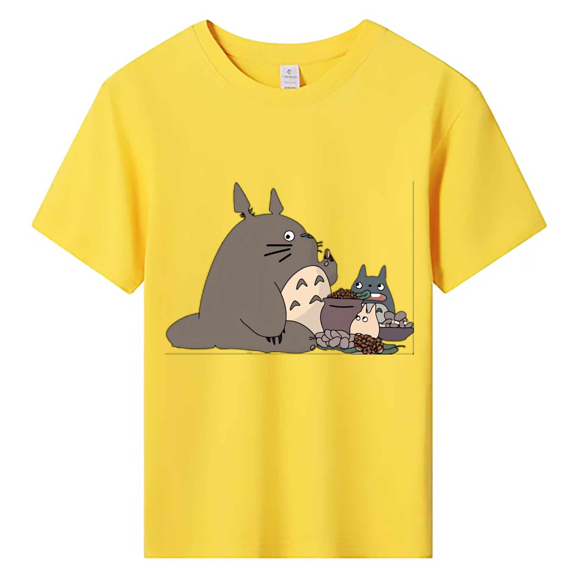 （画像用） となりのトトロ 草壁メイ 草壁サツキ My Neighbor Totoro Satsuki Kusakabe Mei Kusakabe 綿100％キッズTシャツ（フロントプリント）