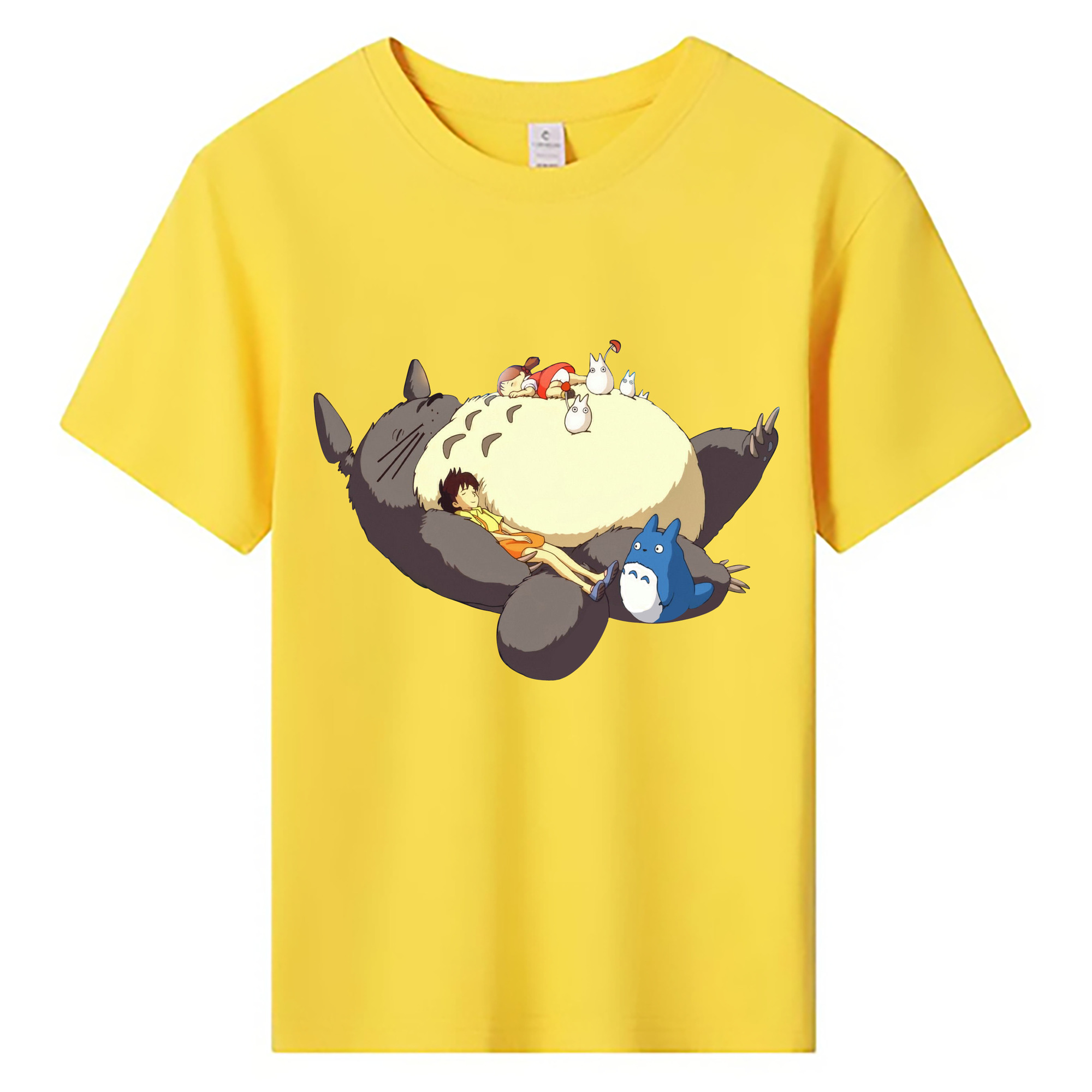 （画像用） となりのトトロ 草壁メイ 草壁サツキ My Neighbor Totoro Satsuki Kusakabe Mei Kusakabe 綿100％キッズTシャツ（フロントプリント）