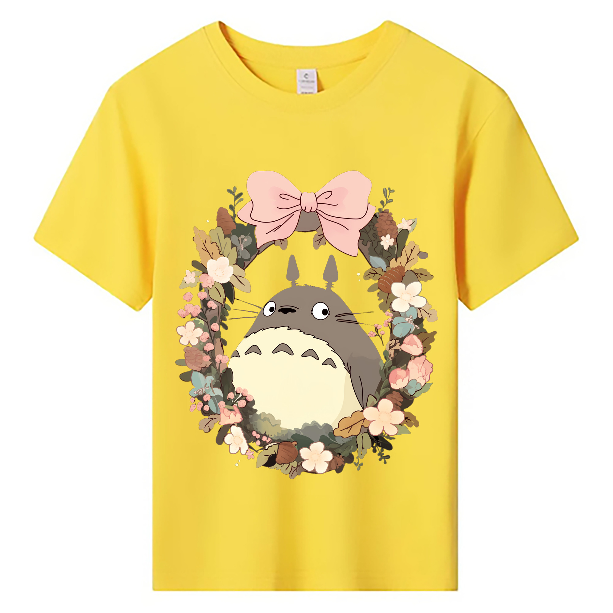 （画像用） となりのトトロ 草壁メイ 草壁サツキ My Neighbor Totoro Satsuki Kusakabe Mei Kusakabe 綿100％キッズTシャツ（フロントプリント）