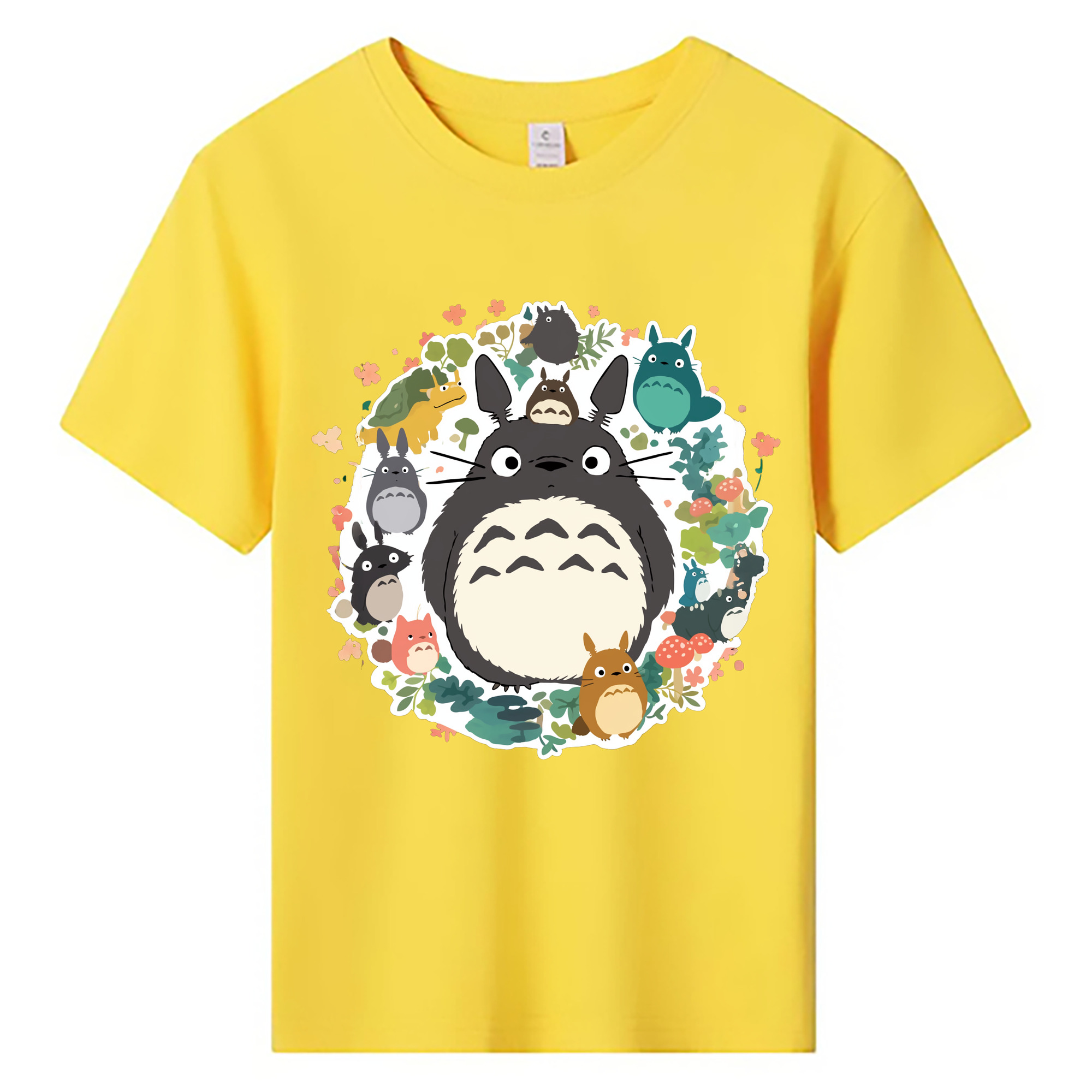 （画像用） となりのトトロ 草壁メイ 草壁サツキ My Neighbor Totoro Satsuki Kusakabe Mei Kusakabe 綿100％キッズTシャツ（フロントプリント）