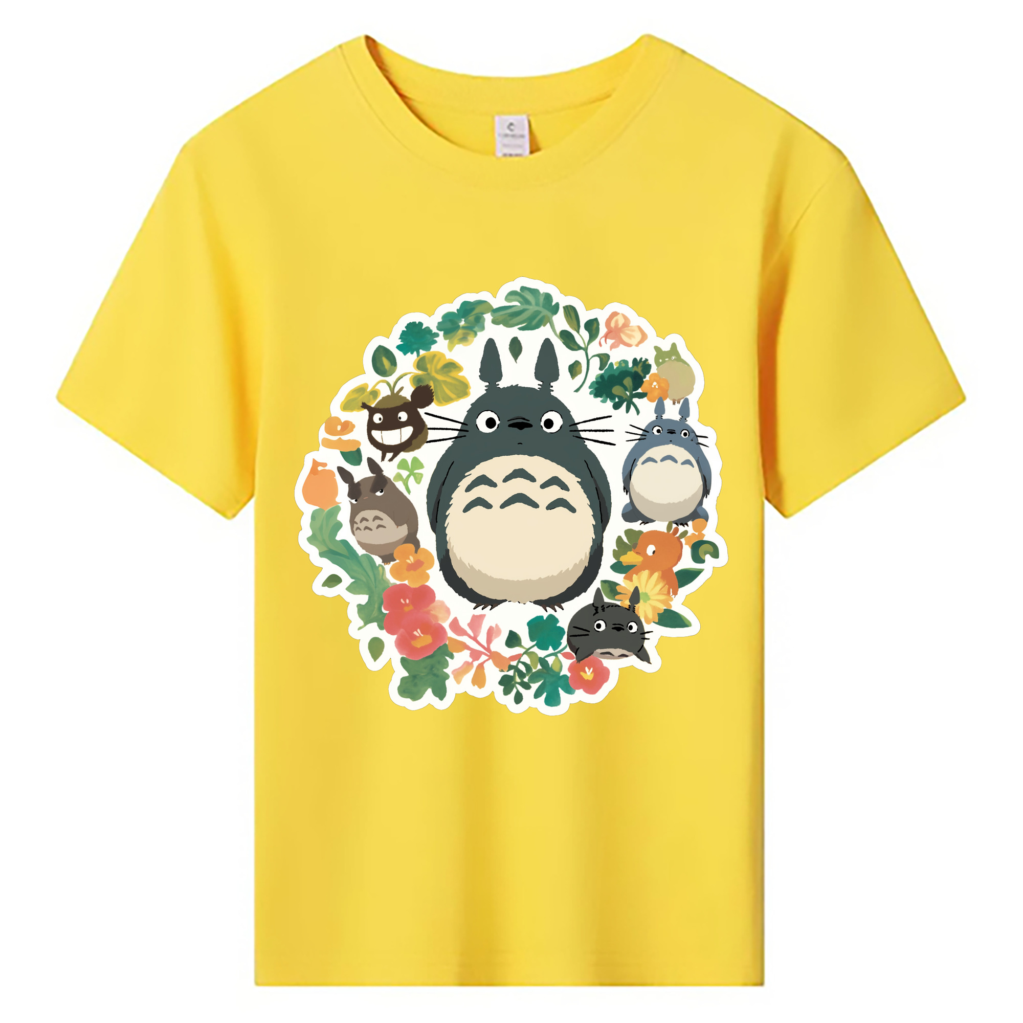 （画像用） となりのトトロ 草壁メイ 草壁サツキ My Neighbor Totoro Satsuki Kusakabe Mei Kusakabe 綿100％キッズTシャツ（フロントプリント）