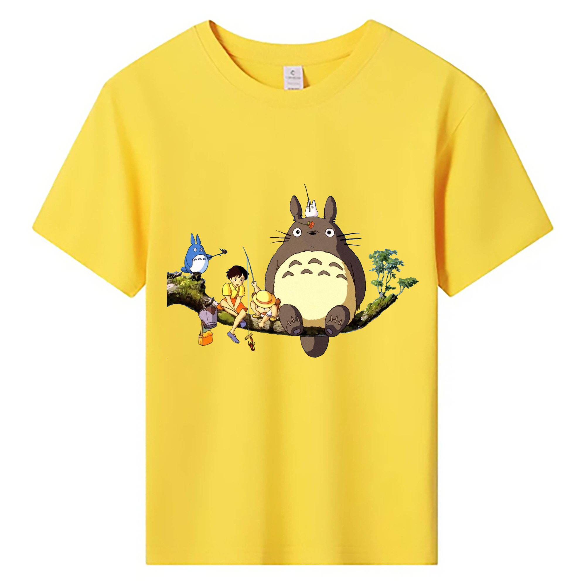 （画像用） となりのトトロ 草壁メイ 草壁サツキ My Neighbor Totoro Satsuki Kusakabe Mei Kusakabe 綿100％キッズTシャツ（フロントプリント）