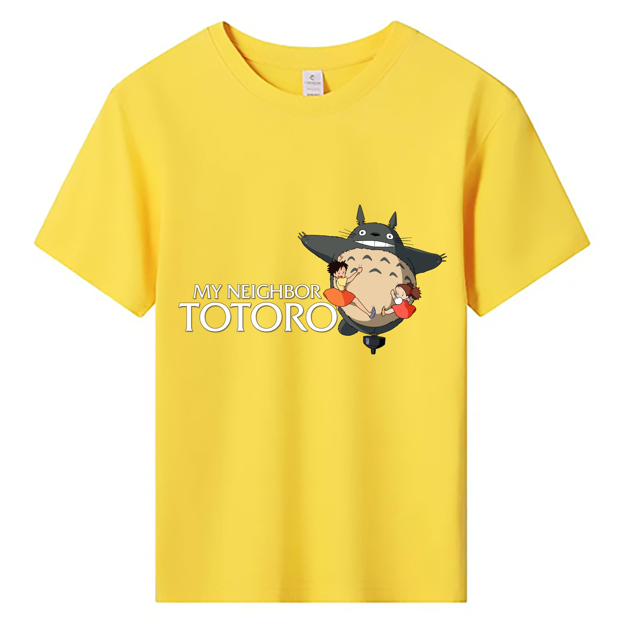（画像用） となりのトトロ 草壁メイ 草壁サツキ My Neighbor Totoro Satsuki Kusakabe Mei Kusakabe 綿100％キッズTシャツ（フロントプリント）