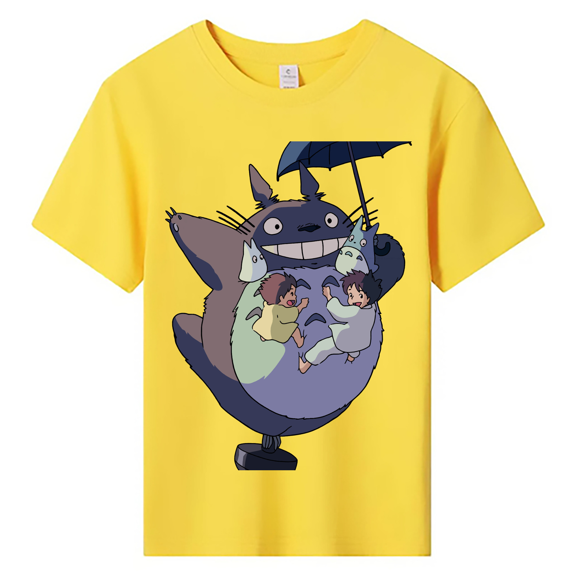 （画像用） となりのトトロ 草壁メイ 草壁サツキ My Neighbor Totoro Satsuki Kusakabe Mei Kusakabe 綿100％キッズTシャツ（フロントプリント）