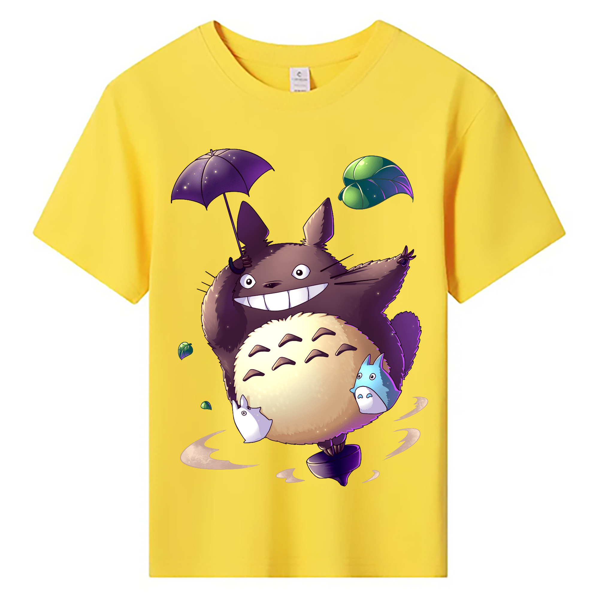 （画像用） となりのトトロ 草壁メイ 草壁サツキ My Neighbor Totoro Satsuki Kusakabe Mei Kusakabe 綿100％キッズTシャツ（フロントプリント）