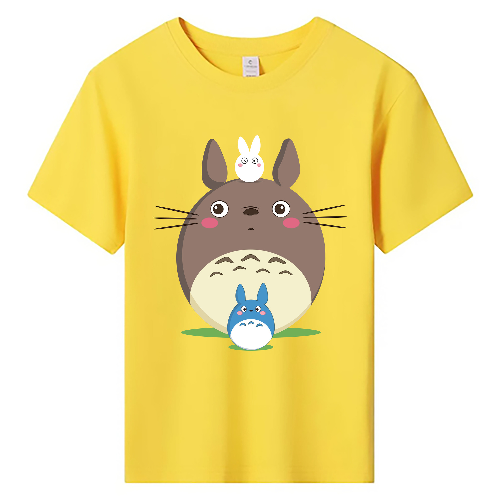 （画像用） となりのトトロ 草壁メイ 草壁サツキ My Neighbor Totoro Satsuki Kusakabe Mei Kusakabe 綿100％キッズTシャツ（フロントプリント）