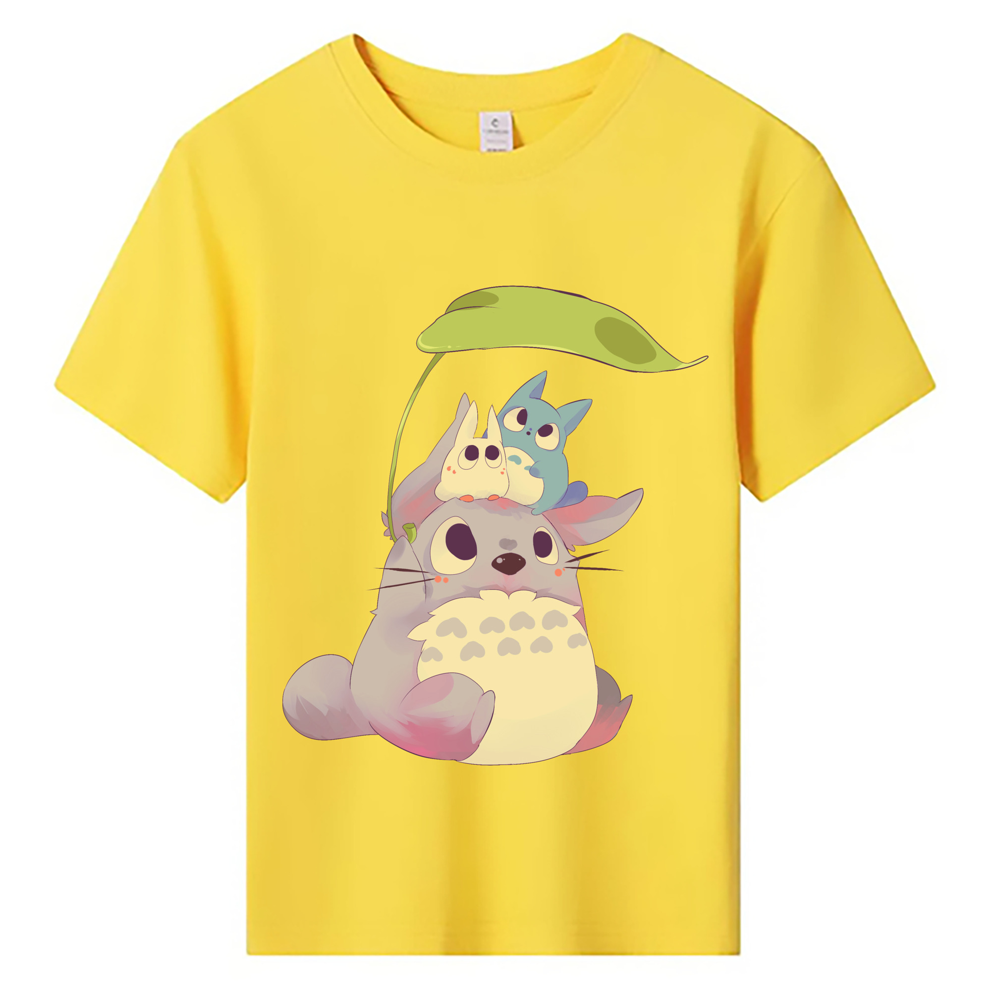 （画像用） となりのトトロ 草壁メイ 草壁サツキ My Neighbor Totoro Satsuki Kusakabe Mei Kusakabe 綿100％キッズTシャツ（フロントプリント）